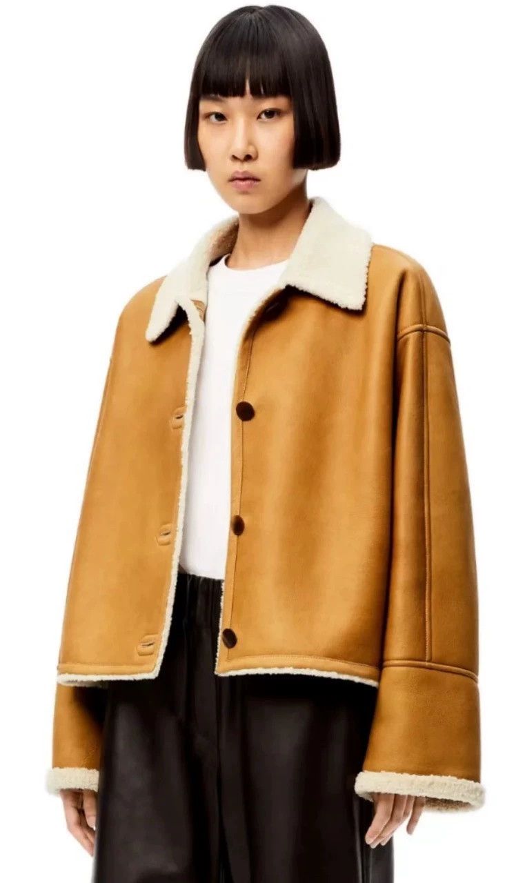 LOEWE Fur-lined jacket size 34