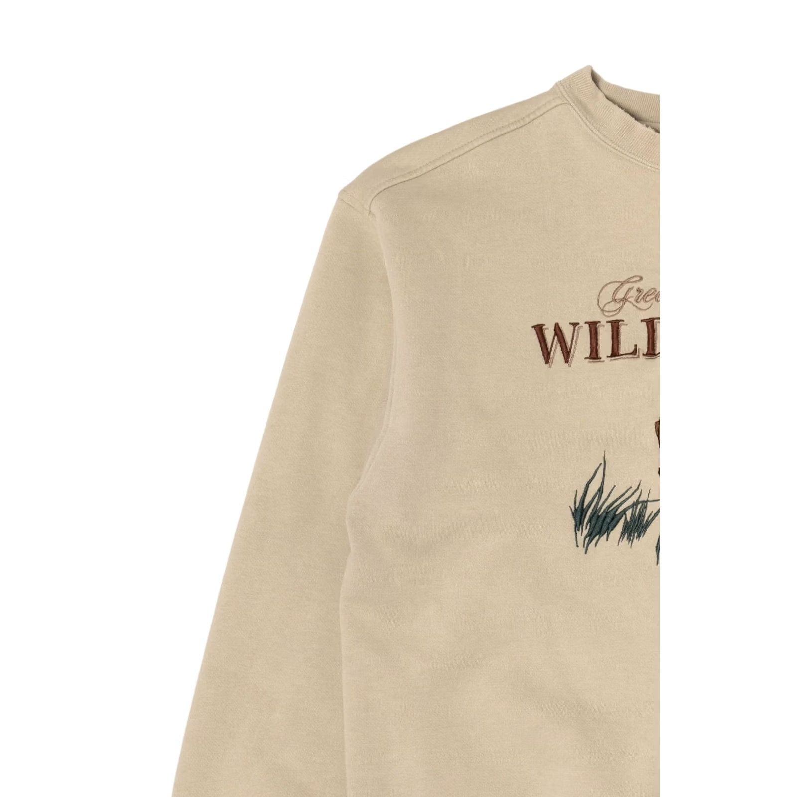 Greats VINTAGE Lost Terrain Sweatshirt Deer Buck Great American Wilderness 2000s Large White Beige Mens Size US L / EU 52-54 / 3 - 6 Thumbnail