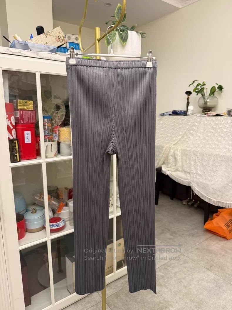 Issey Miyake Issey Miyake size:3 Essential Classic Pants, Dark Grey Size 31" - 2 Thumbnail