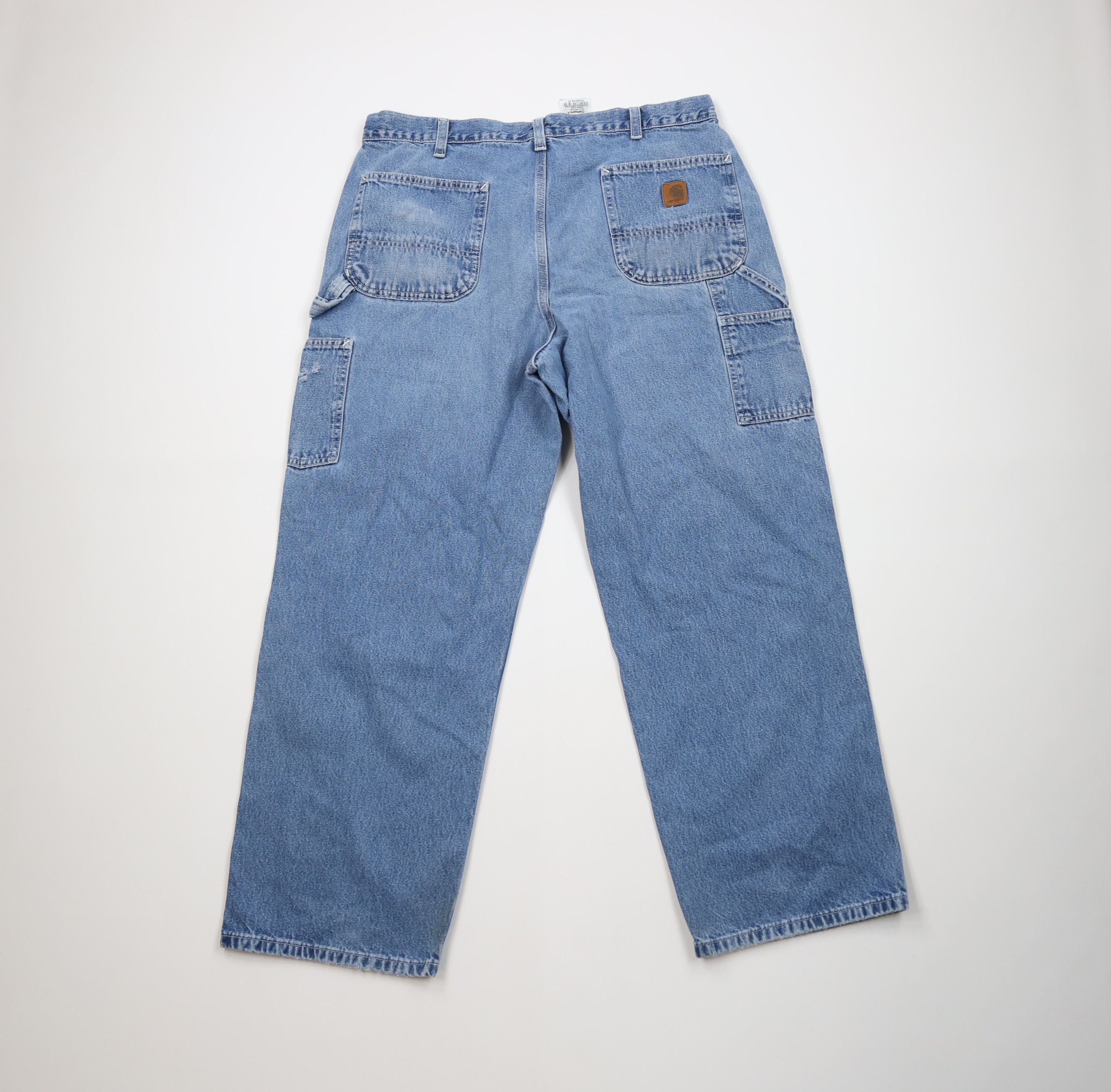 Carhartt Vintage Y2K Carhartt Wide Leg Dungaree Denim Jeans Blue Size US 38 / EU 54 - 11 Thumbnail