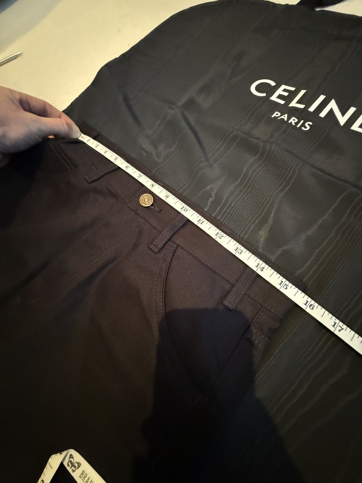 Celine Holy Grail FW21 Celine raw hem flared dylan black jeans 30 Size US 30 / EU 46 - 4 Thumbnail