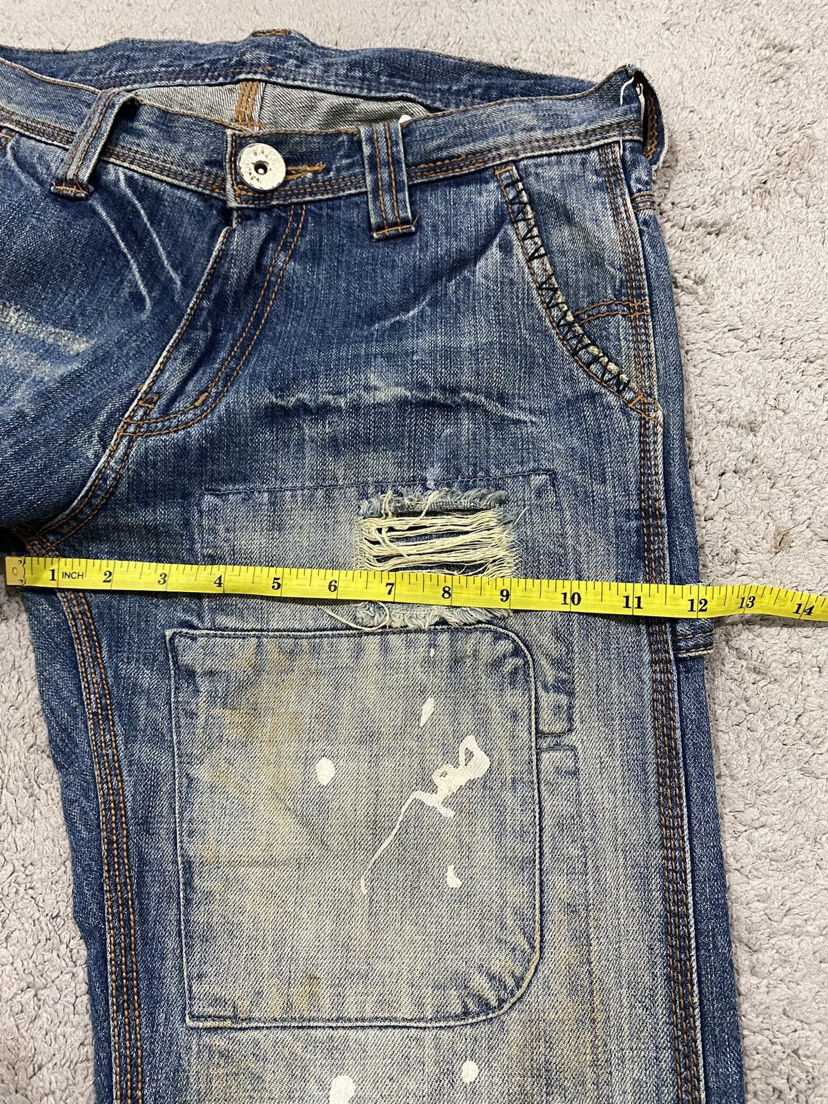 Junya Watanabe Back Vintage Distressed Patchwork Denim like Junya Watanabe Size US 32 / EU 48 - 20 Thumbnail