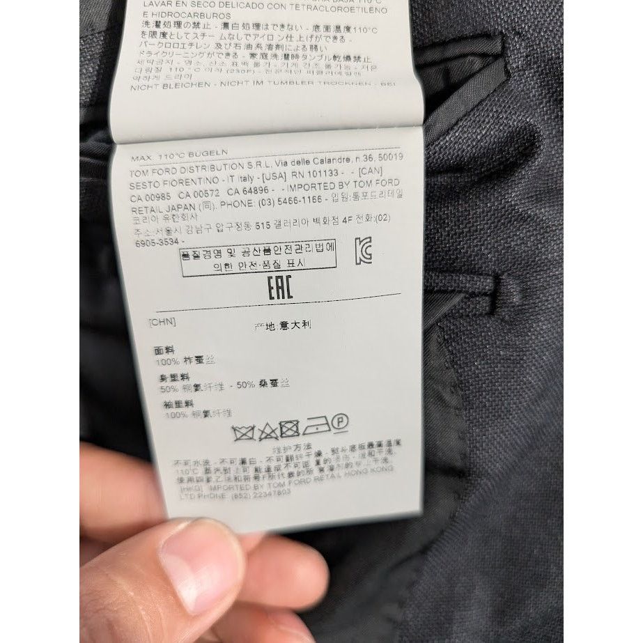 Tom Ford o1rshd1 Blazer Jacket in Black Size US S / EU 44-46 / 1 - 16 Thumbnail