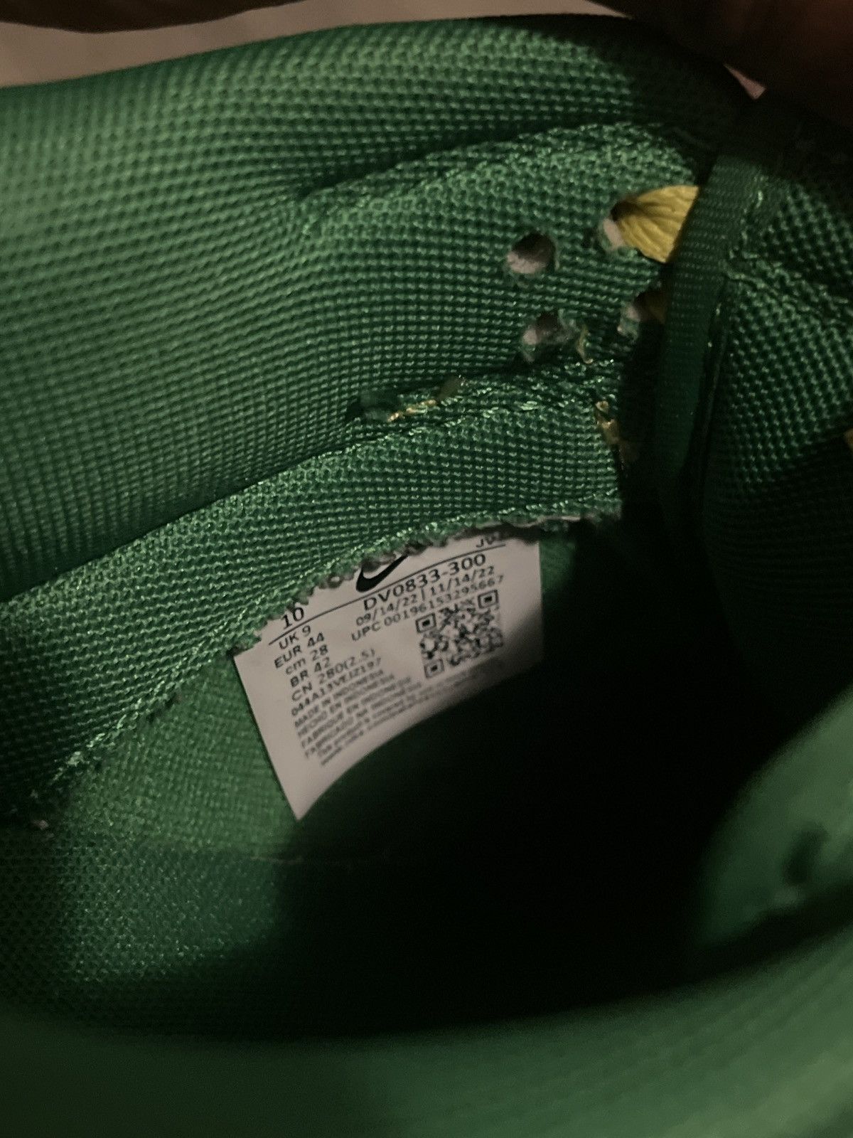 Nike Nike Dunk Reverse Brazil Size US 10 / EU 43 - 4 Thumbnail