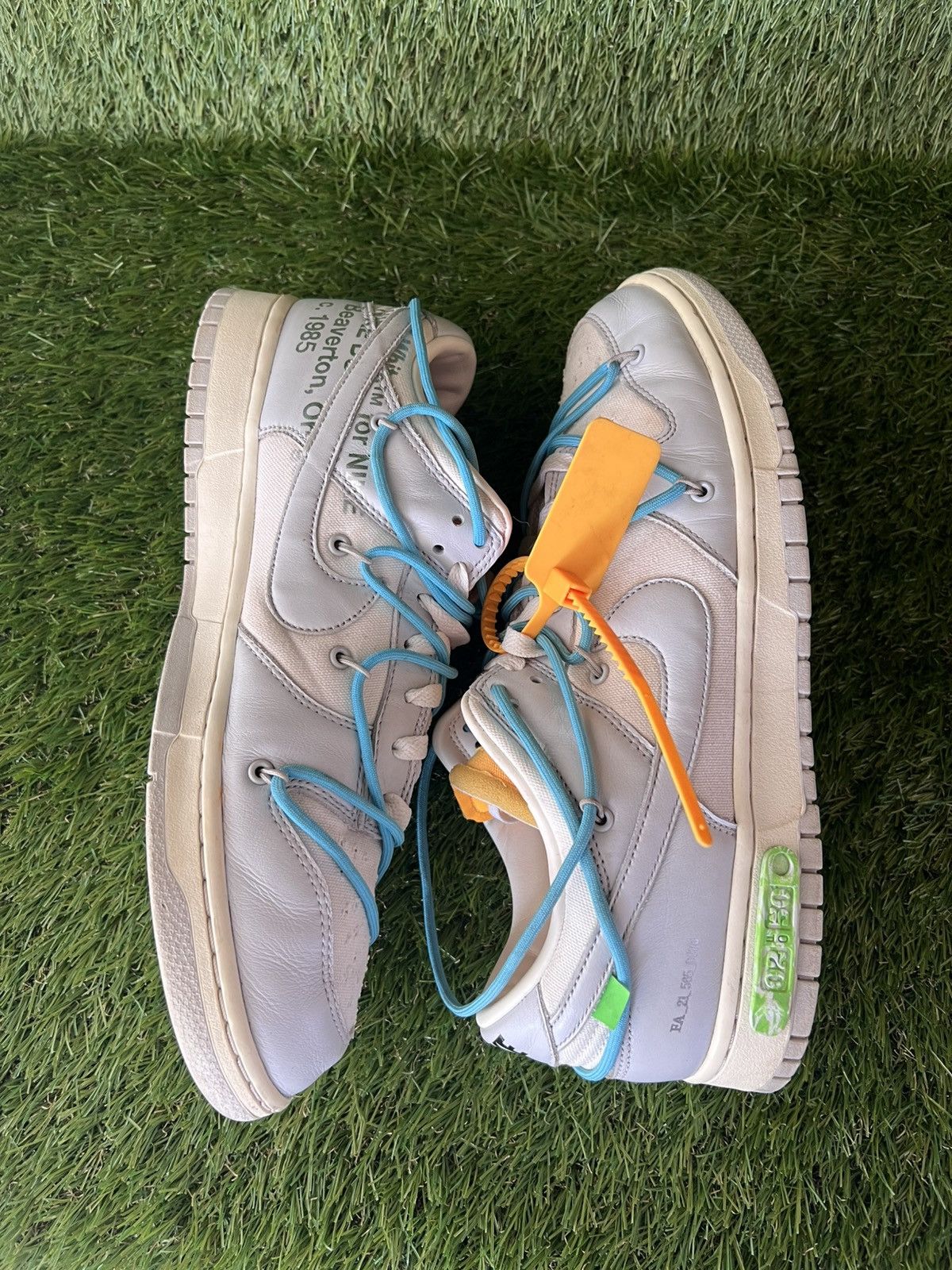 Nike × Off-White Nike Dunk Low Off-White Lot 2 Size US 12 / EU 45 - 6 Thumbnail