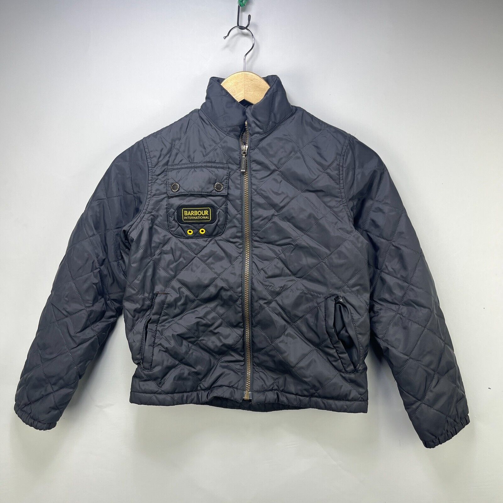 Barbour × Vintage Vintage Barbour International Quilted Jacket Medium Black Size US M / EU 48-50 / 2 - 1 Thumbnail