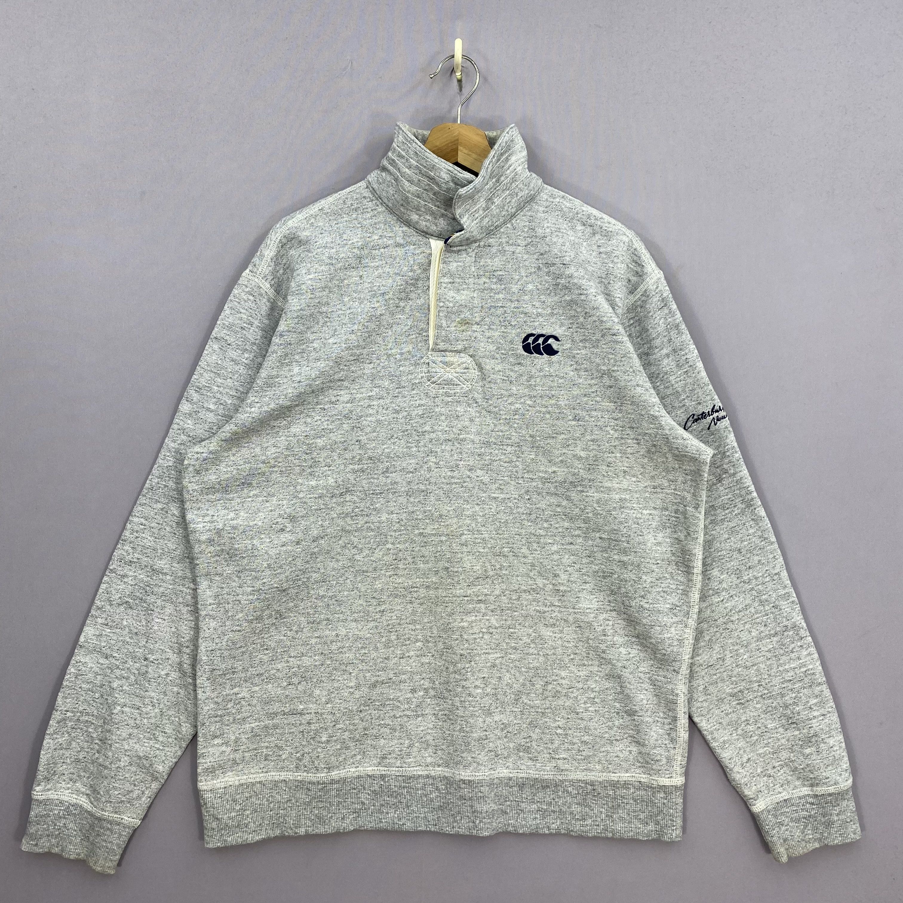 Canterbury of New Zealand Vintage Y2K Canterbury Rugby Half Button Collared Sweater Size US L / EU 52-54 / 3 - 2 Thumbnail