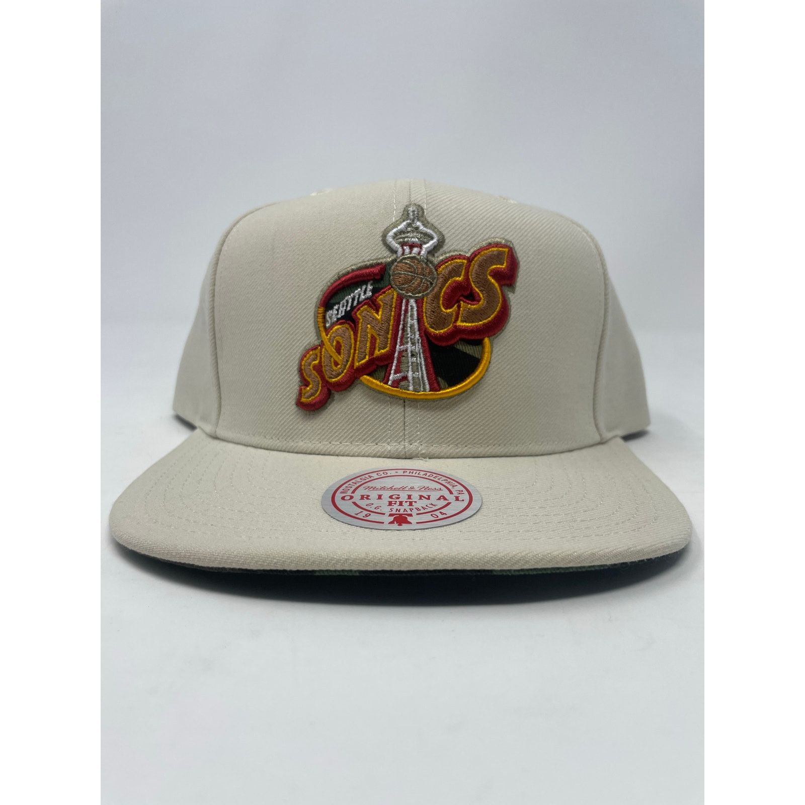 New Era Mitchell & Ness Seattle SuperSonics Snapback Hat Throwback Size ONE SIZE - 2 Thumbnail