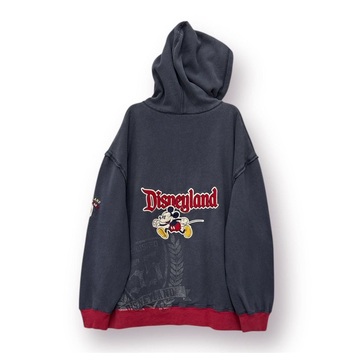 Disney × Mickey Mouse × Vintage 🔥 Vintage Mickey Multipatch by Disney Park Sweat Hoodie - L Size US XXL / EU 58 / 5 - 11 Thumbnail