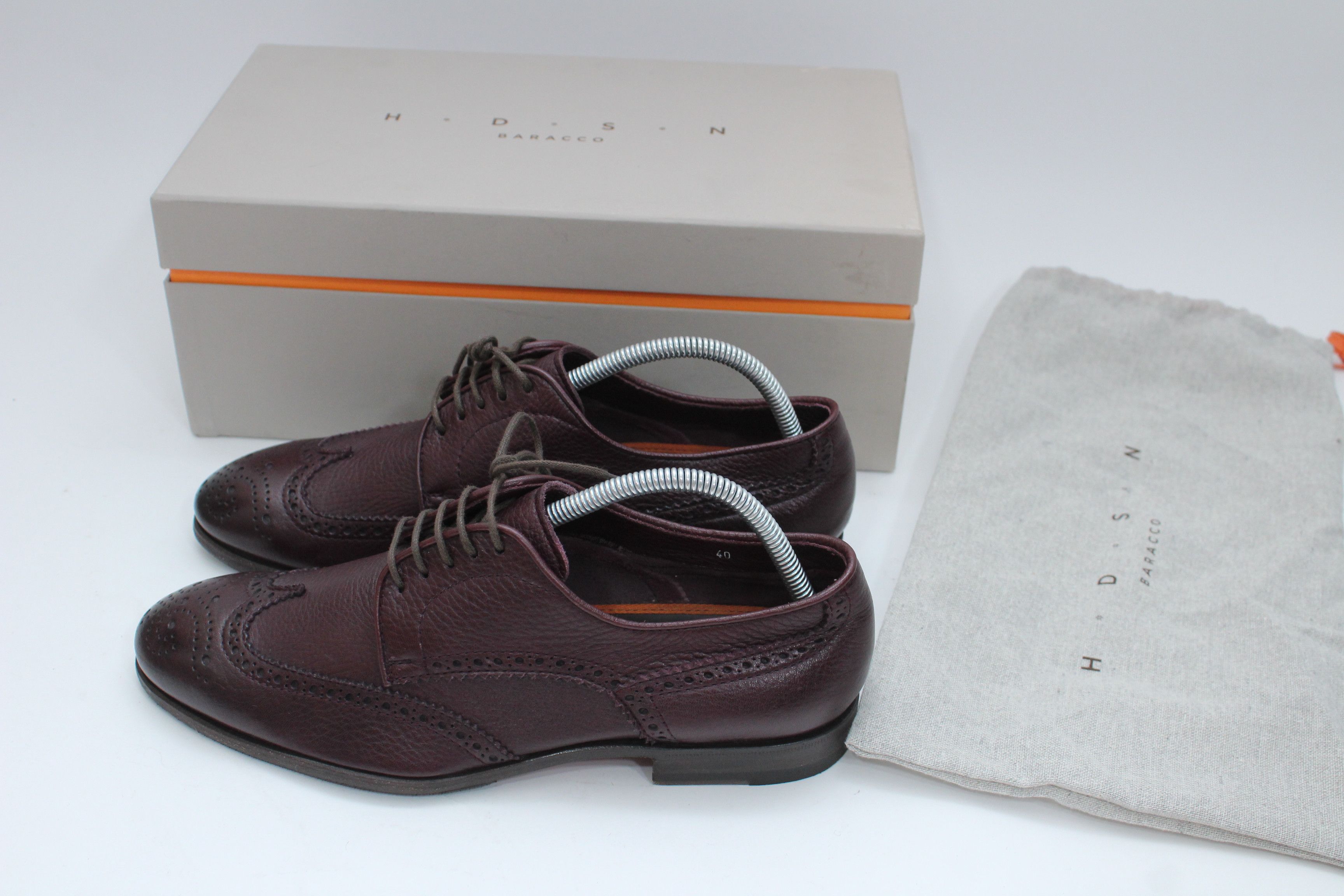 Leather HDSN Baracco Casual Leather Shoes Size 40 Made In Italy Size US 7 / EU 40 - 2 Thumbnail
