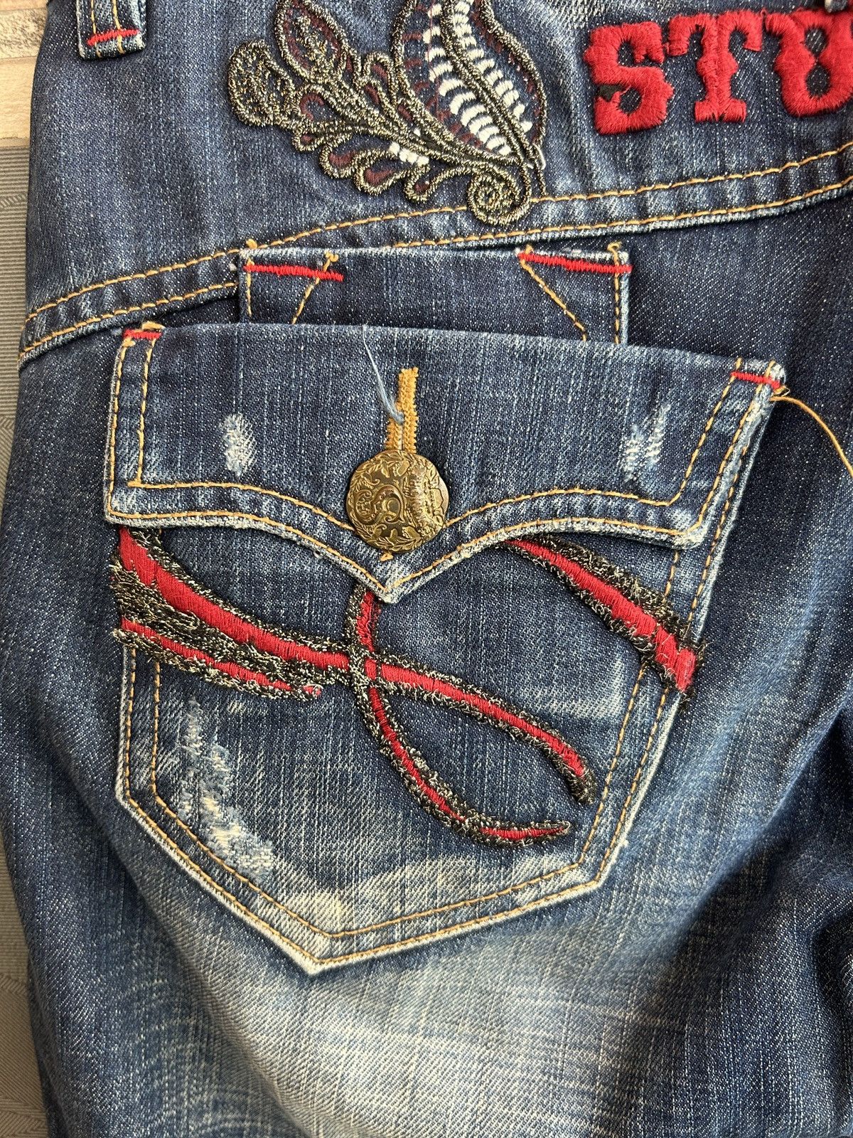 If Six Was Nine 90s Studio RP Faded Flared Bootcut Denim Pants Lgb Style Size US 26 / EU 42 - 11 Thumbnail