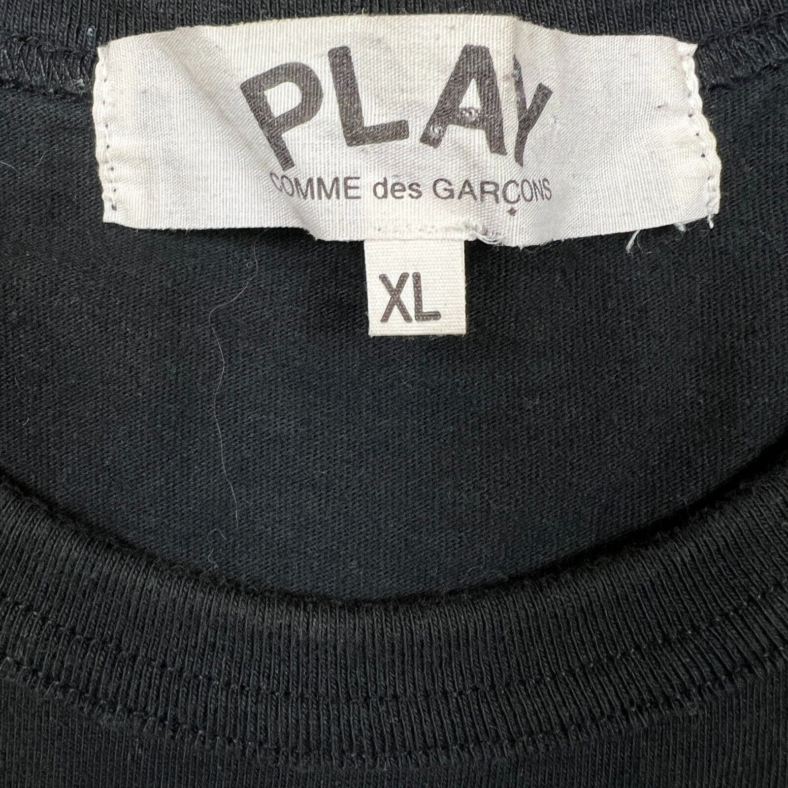 Comme des Garcons Comme Des Garcon Play T Shirt Black CDG Black Play Heart Tee Size US XL / EU 56 / 4 - 5 Thumbnail