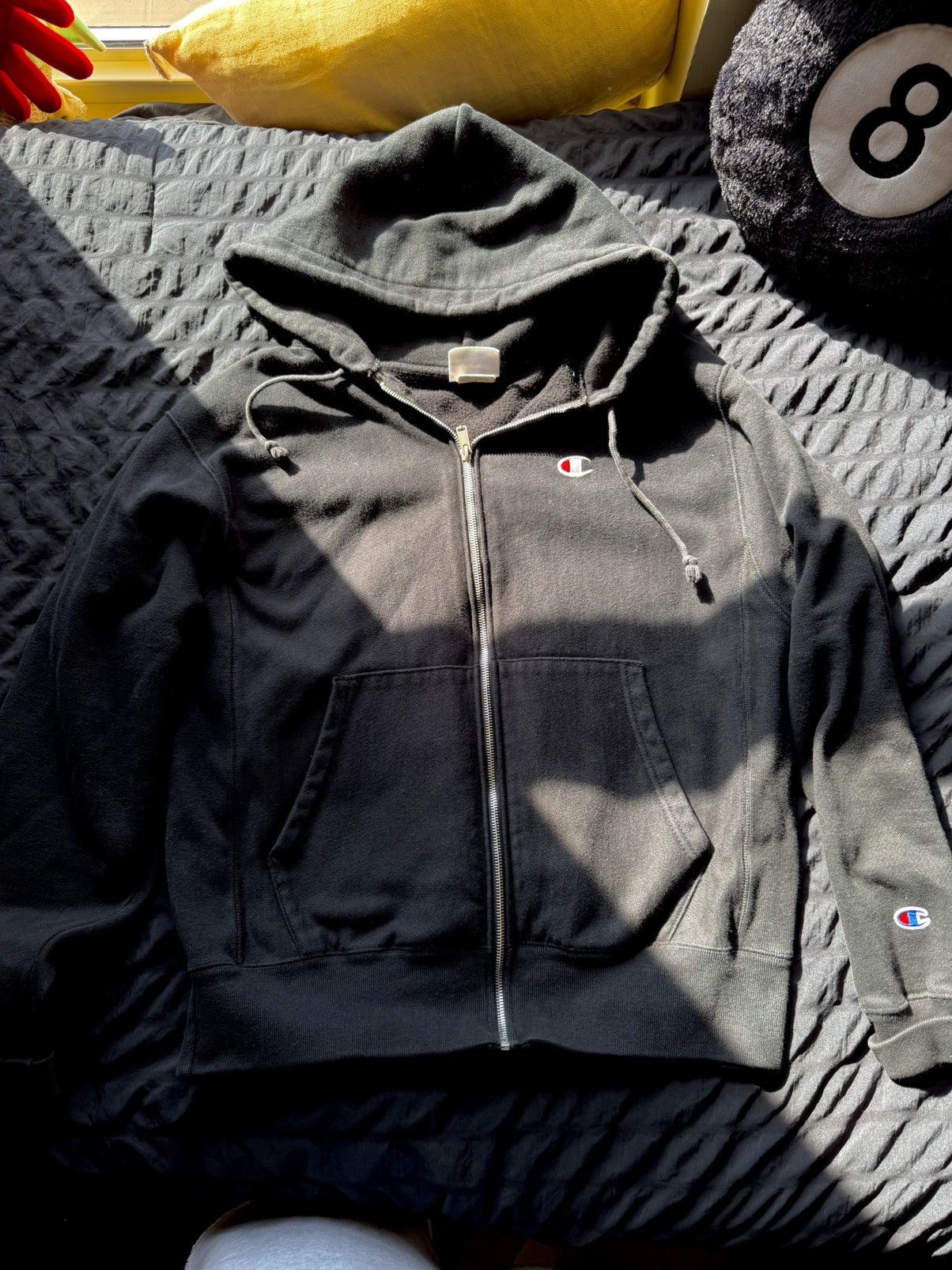 Champion CHAMPION BLACK ZIP UP HOODIE SIZE M Size US M / EU 48-50 / 2 - 1 Thumbnail