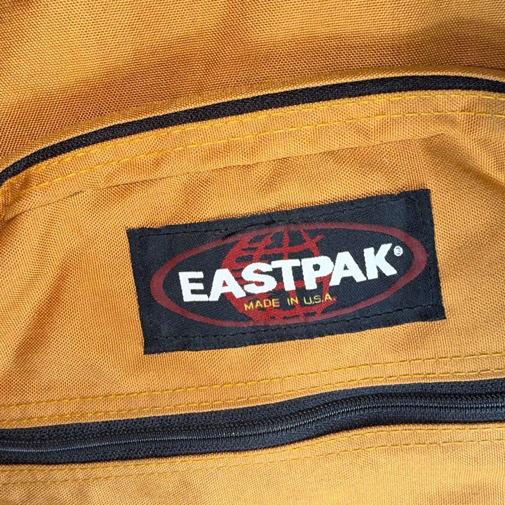 Eastpak VINTAGE Eastpak Backpack Men Medium Orange USA Leather 90s Burnt Orange Size ONE SIZE - 2 Thumbnail