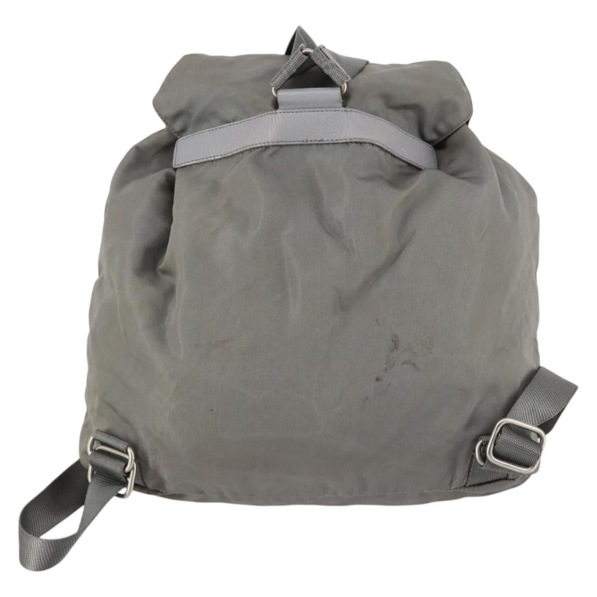 Prada PRADA Backpack Nylon Green Silver Size ONE SIZE - 3 Thumbnail