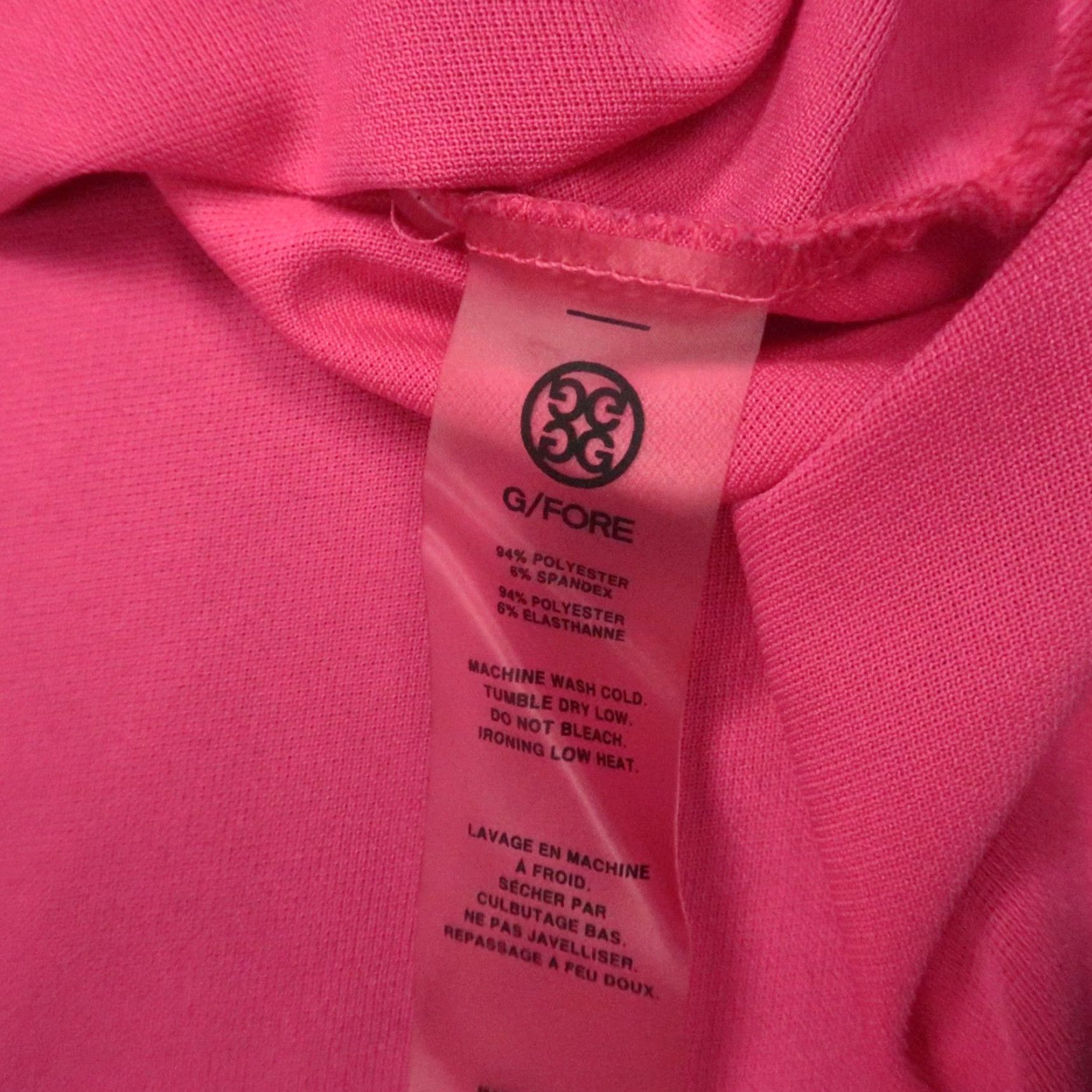 G/FORE G/Fore Shirt Mens Extra Large Pink Golf Performance Polo Short Sleeve XL Size US XL / EU 56 / 4 - 5 Thumbnail