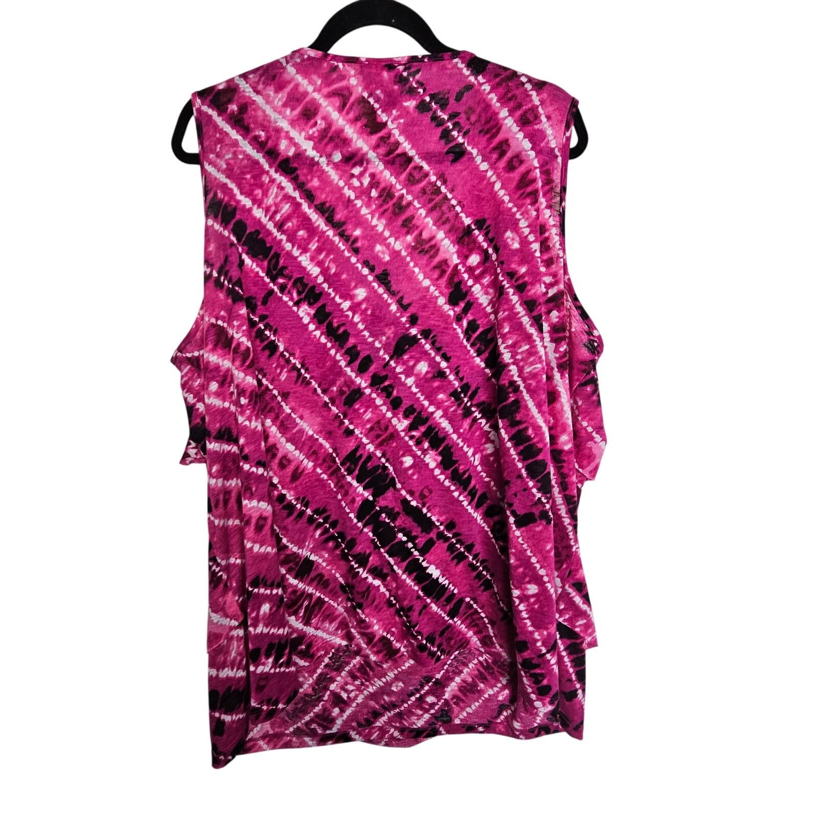 AVA CATHERSIDE Catherines Womens Ruffle Tiered Tank Plus Size 3X Stretch Size 3XL / US 20-22 - 6 Thumbnail