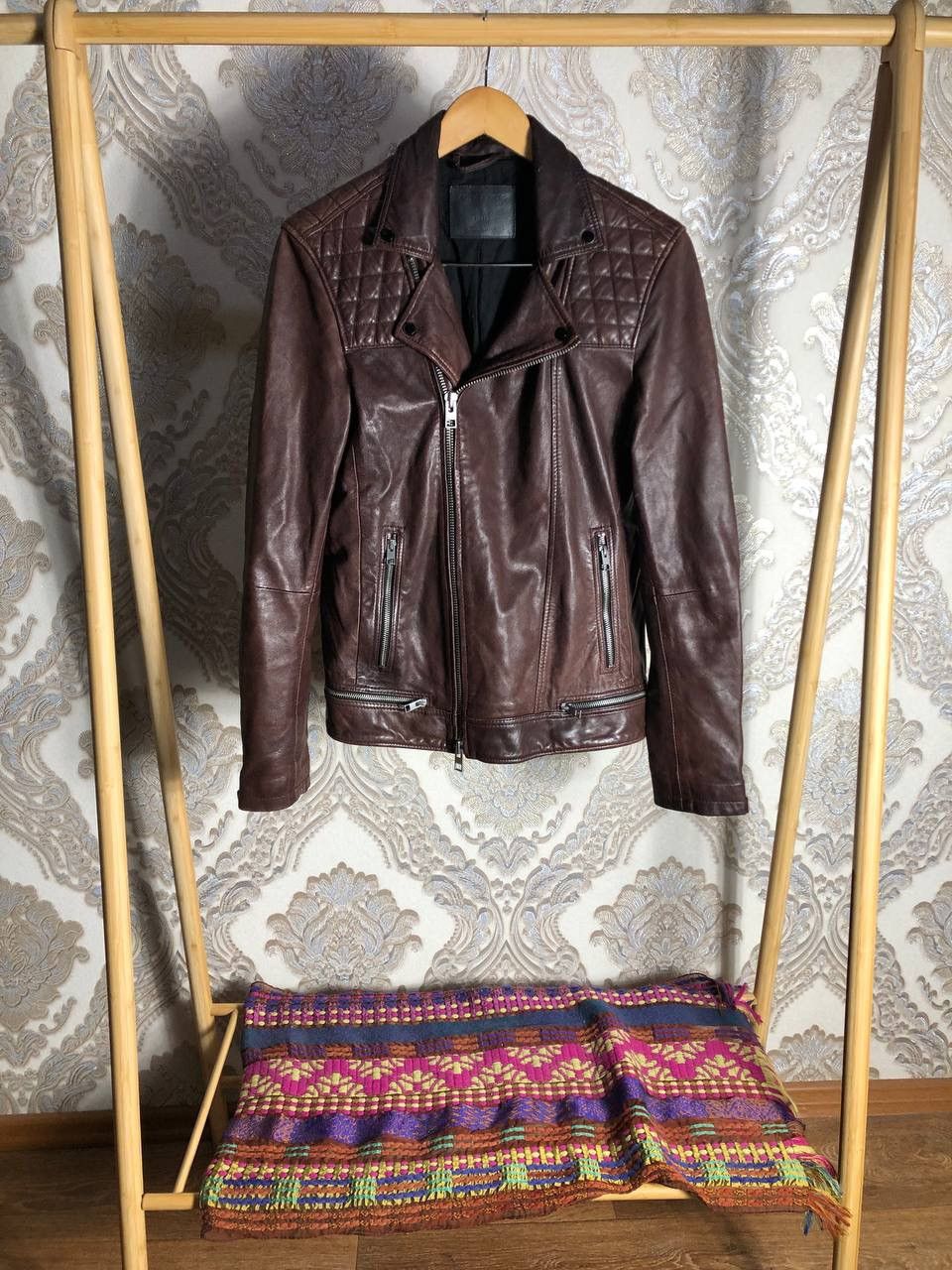 VERY RARR ALLSAINTS CONROY LEATHER BIKER JACKET JAPAN STYLE