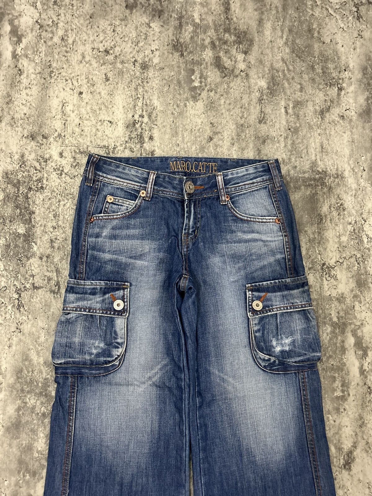 Hysteric Glamour × Japanese Brand × Seditionaries Maro Cate Cargo Baggy Distressed Jeans Size US 30 / EU 46 - 4 Thumbnail