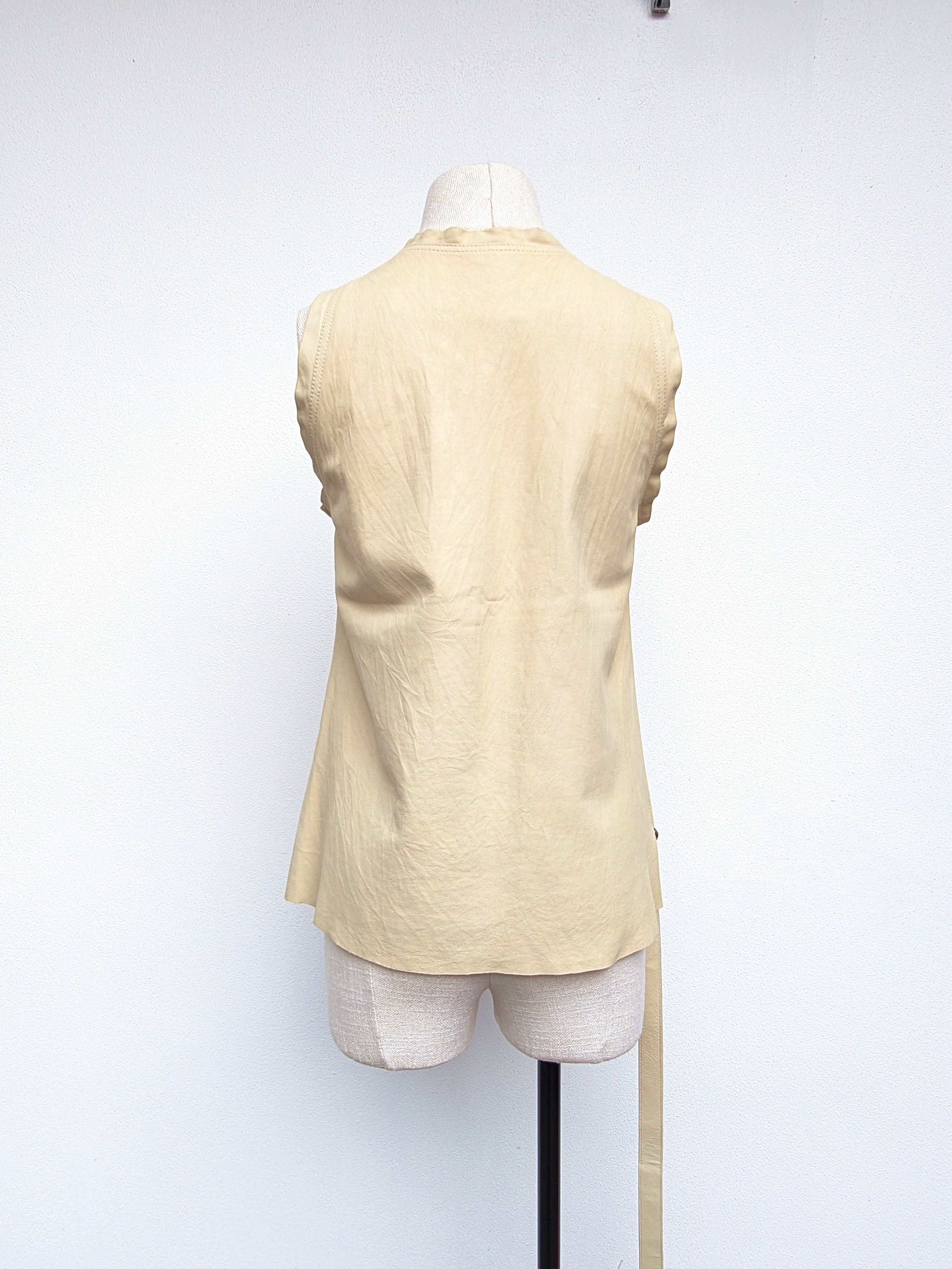 Ann Demeulemeester Ann Demeulemeester leather vest Size S / US 4 / IT 40 - 3 Thumbnail