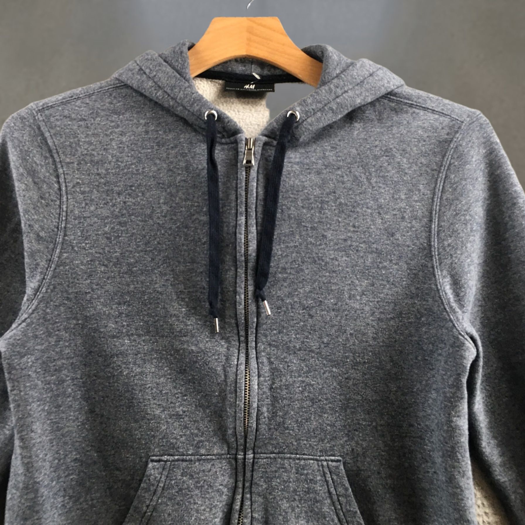 H&M H&M Regular Fit Hooded Jacket Mens L Gray Long Sleeve Full Zip Pockets Casual Size US L / EU 52-54 / 3 - 1 Thumbnail