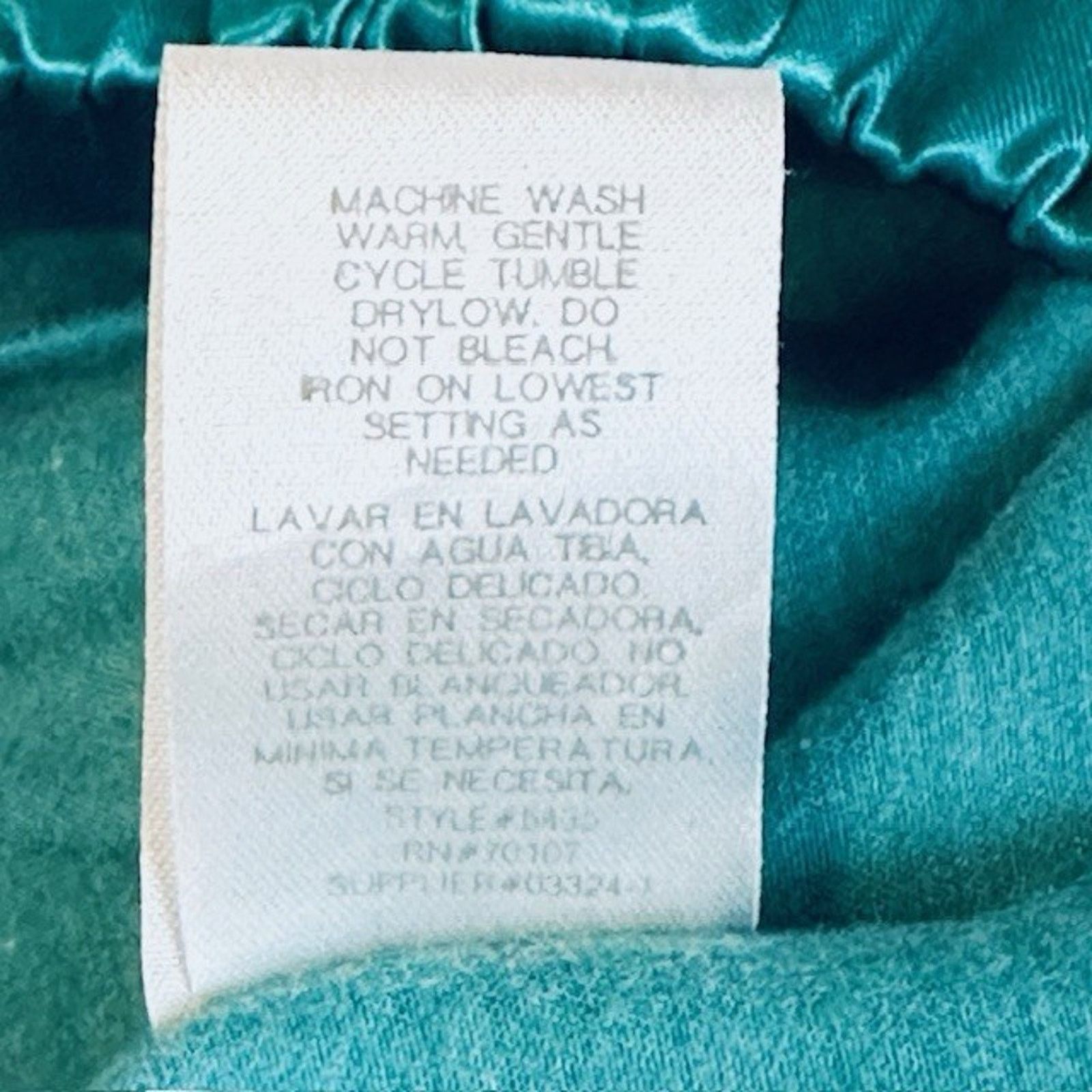 The Unbranded Brand Vintage Satin Pajama Lounge Sleep Pants, Green Large Size ONE SIZE - 4 Thumbnail