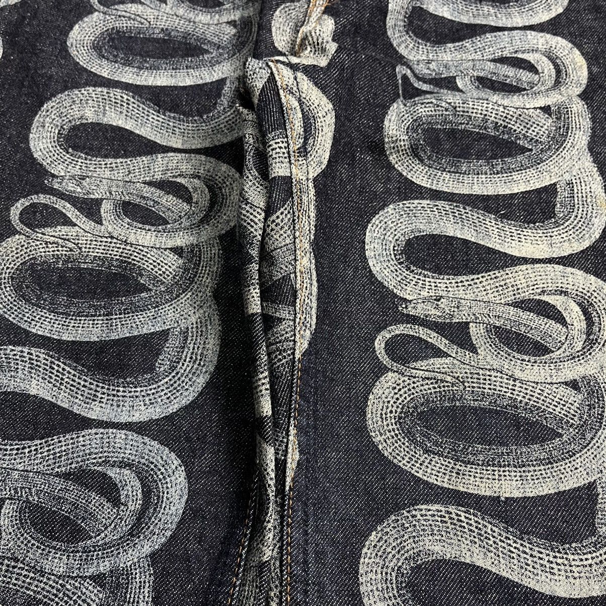 Hysteric Glamour × Japanese Brand Hysteric Glamour Snake Denim Pants Size US 28 / EU 44 - 7 Thumbnail