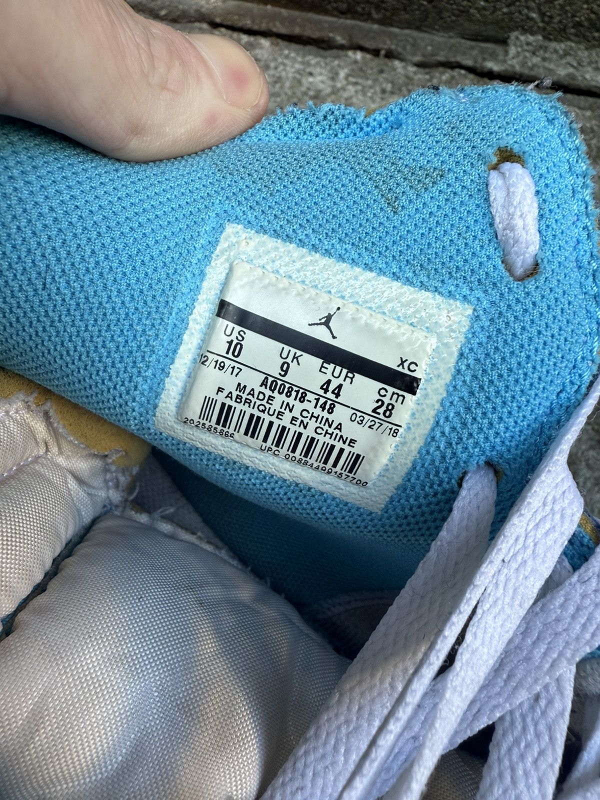 Nike × Off-White Nike Off-White Jordan 1 ‘UNC’ Size US 10 / EU 43 - 7 Thumbnail