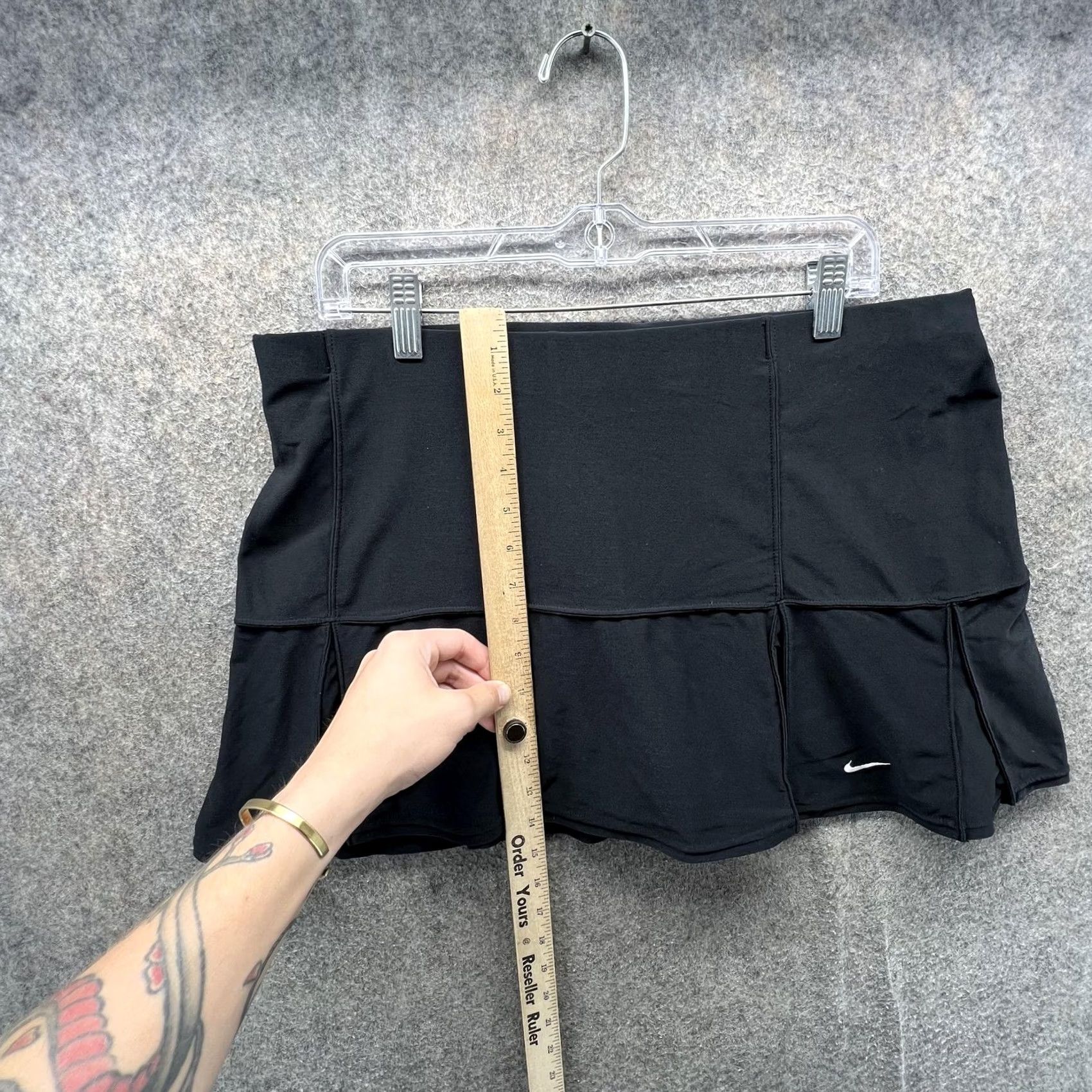 Nike Nike Skort Womens Large Black NikeFIT Dry Tennis Athletic Pull On Stretch Sport Mens? Womens Size ONE SIZE - 4 Thumbnail