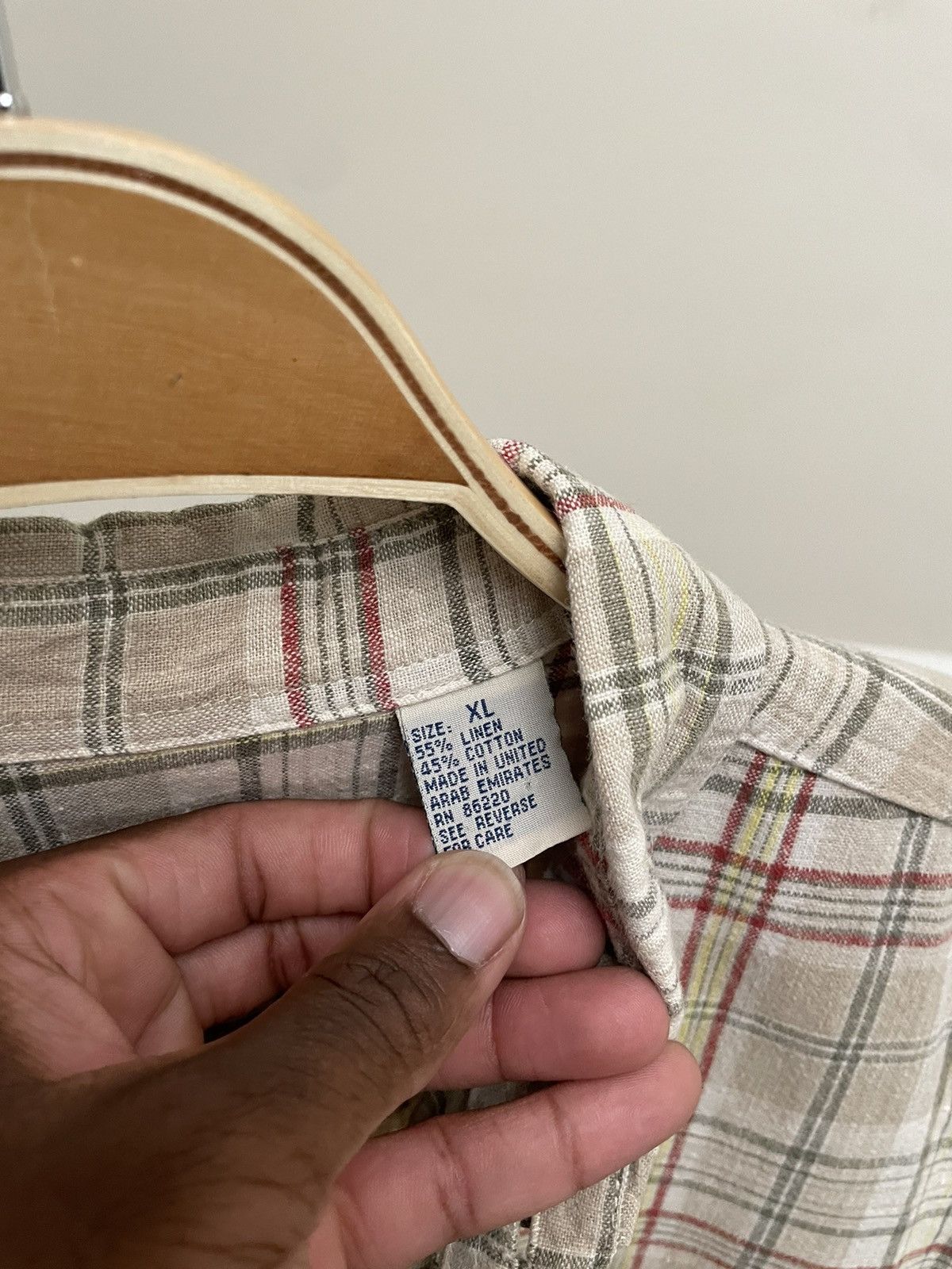 Polo Ralph Lauren Vintage Brown Button Up Plaid Shirt 90s Y2K Stussy Size US XL / EU 56 / 4 - 3 Thumbnail