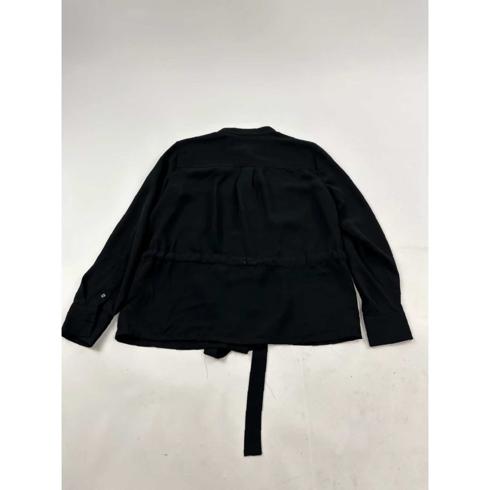 Banana Republic Banana Republic Blouse Womens XS Black Top Shirt Waist Tie Size XS / US 0-2 / IT 36-38 - 2 Thumbnail