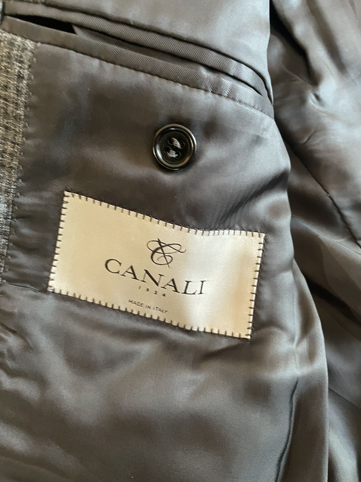 Canali Crosshatch Check Jacket Size 40R - 8 Thumbnail
