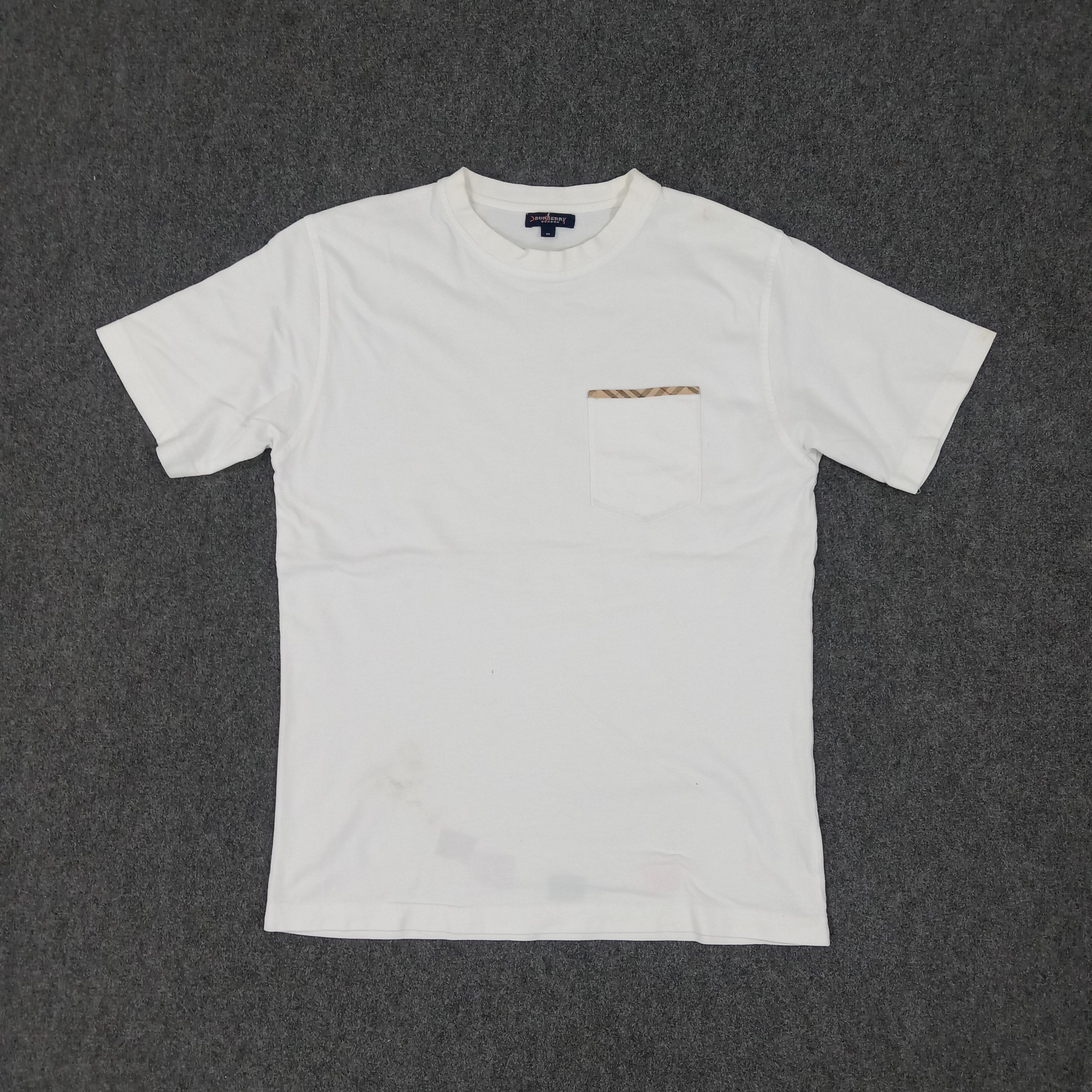 Burberry × Vintage Burberry London Nova Check Pocket Tshirt Size US M / EU 48-50 / 2 - 1 Thumbnail
