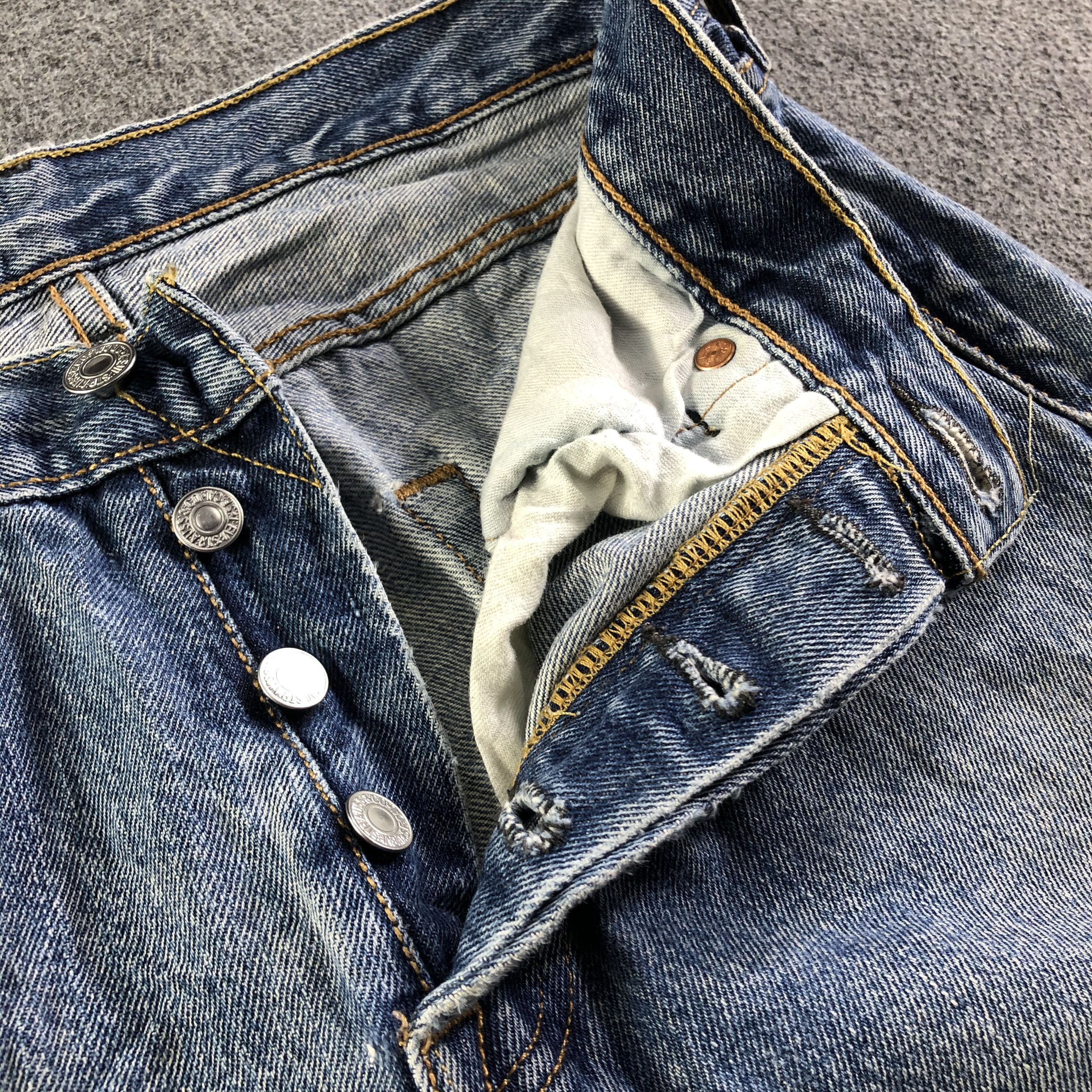 Levi's Vintage Blue Wash Levis 501 Jeans-J4512 Size US 29 - 9 Thumbnail