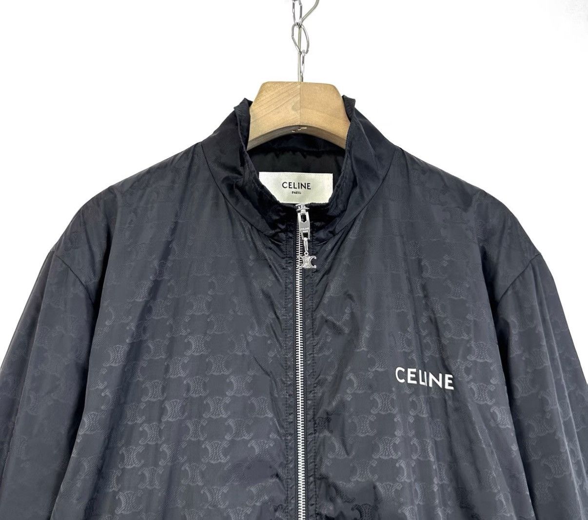 Celine Celine All Over Embossed Logo Up Track Jacket K12 Size US L / EU 52-54 / 3 - 3 Thumbnail