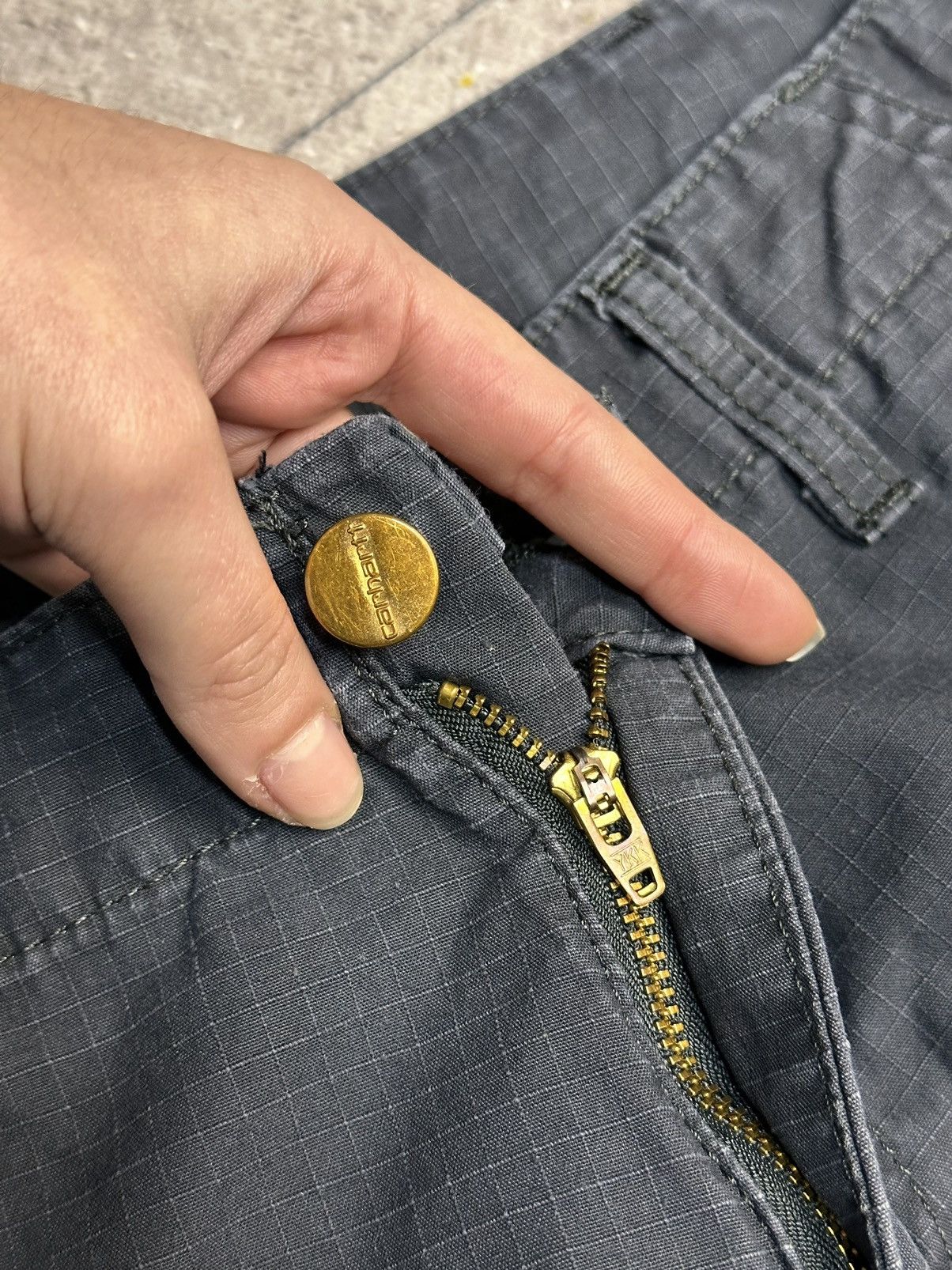 Carhartt Carhartt Workwear Cargo Pants Blue Heavy Duty Utility Y2K Size US 32 / EU 48 - 7 Thumbnail