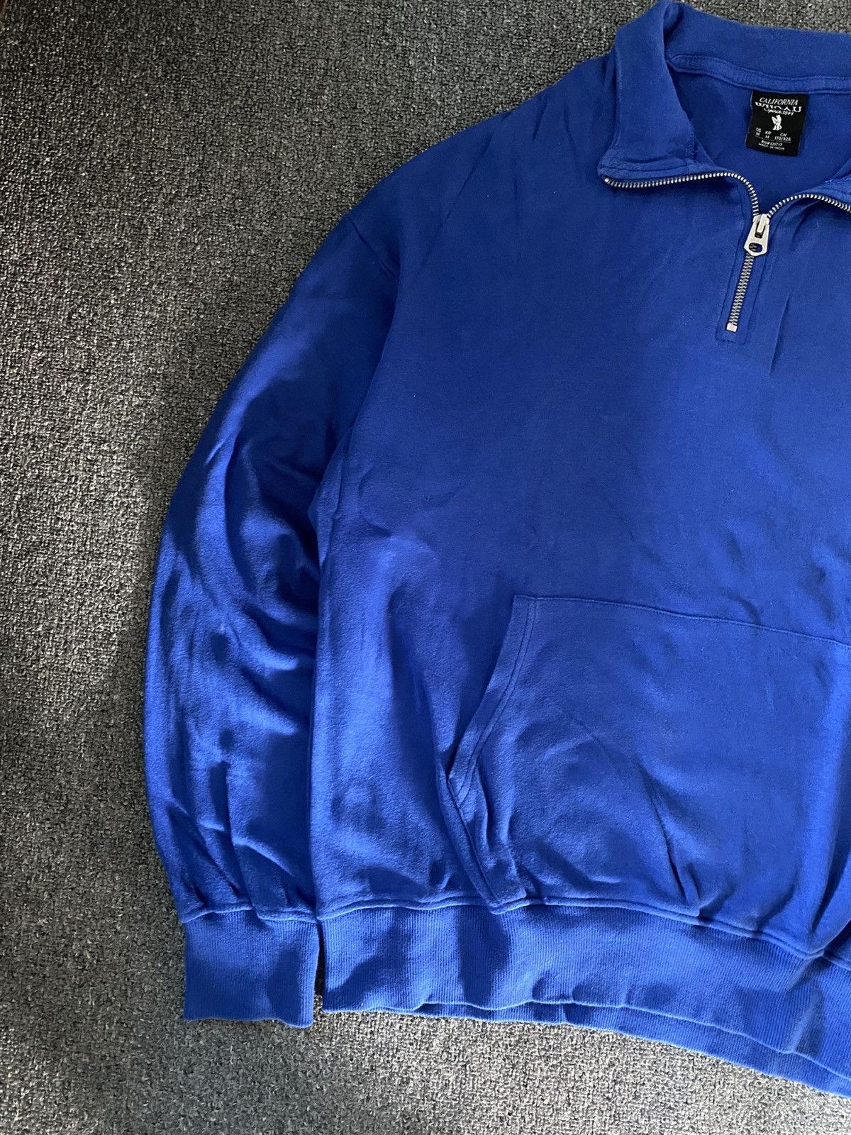 Who A.U. Vintage Who.A.U California Half-Zip Sweatshirts Cobalt Blue Size US M / EU 48-50 / 2 - 3 Thumbnail