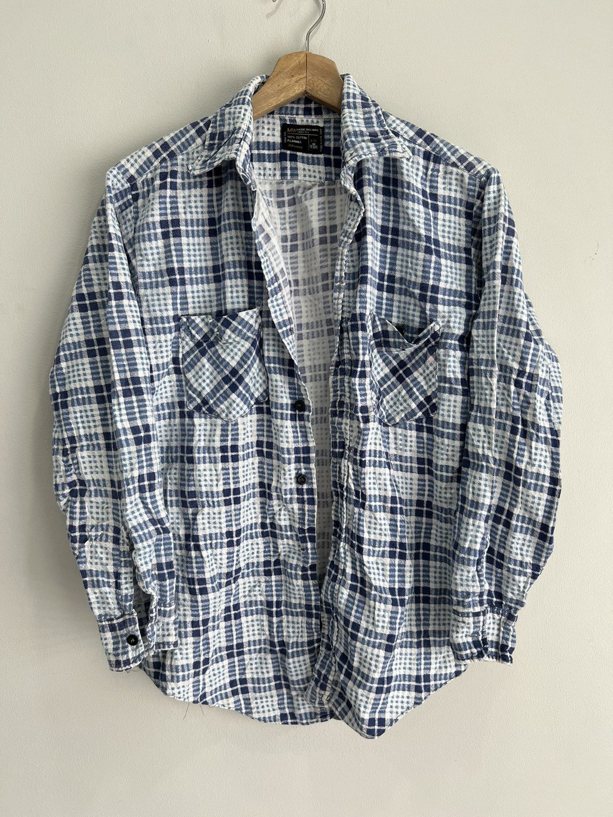 JCPenney Vintage Jc Penney Plaid Flannel Shirt button uo Size US M / EU 48-50 / 2 - 1 Thumbnail