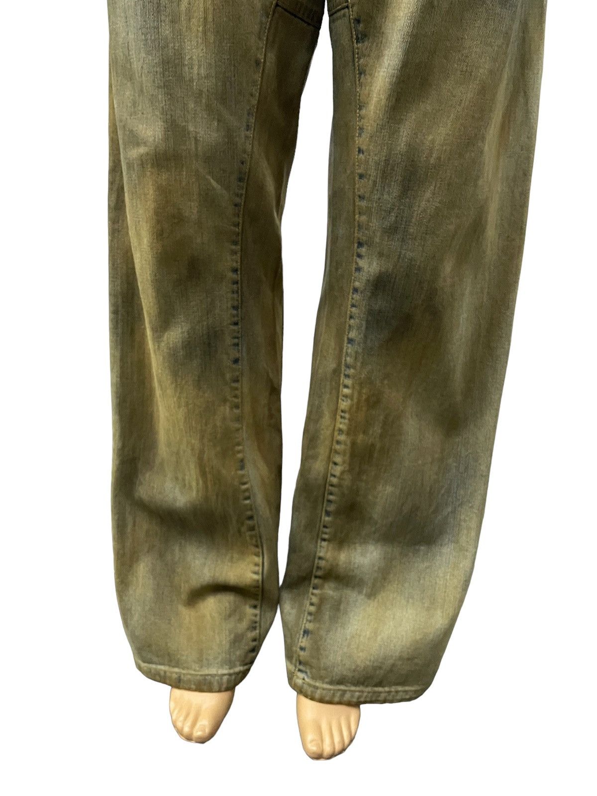 Diesel × Hysteric Glamour Vintage Diesel TrompeL’oeil Loose Baggy Mud Wash Jeans Size US 33 - 5 Thumbnail