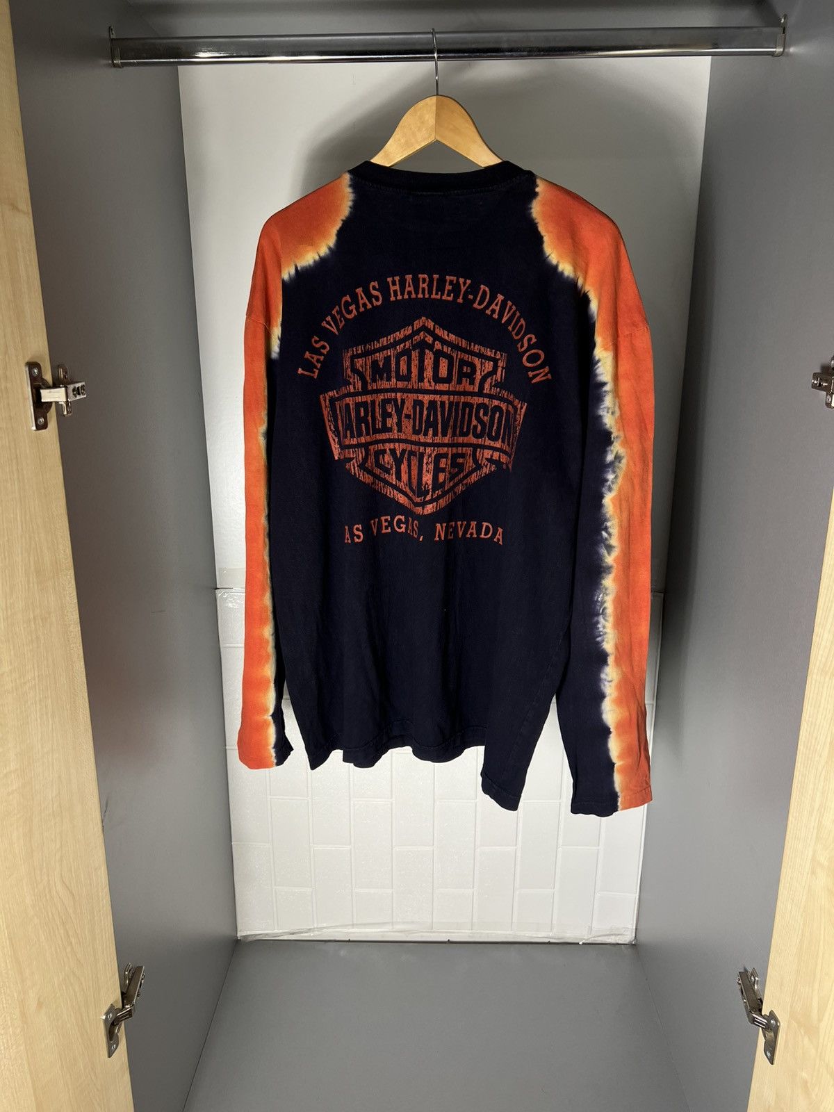 Harley Davidson VINTAGE HARLEY DAVIDSON MOTORCYCLE LAS VEGAS 1995 RETRO Y2K Size US XL / EU 56 / 4 - 16 Thumbnail
