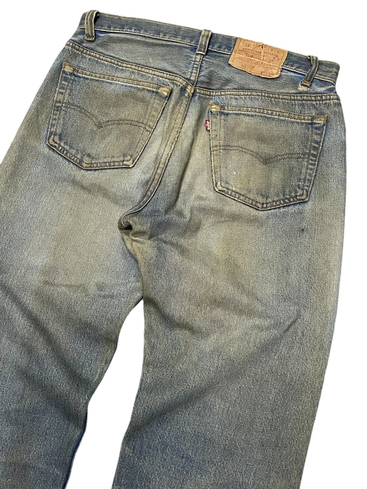 Edwin × Levi's × Vintage Vintage Levis 501 Dirty Vintage Mud Wash Jeans Size US 32 / EU 48 - 10 Thumbnail