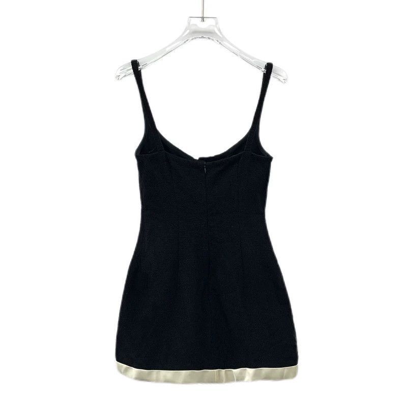 Celine Miu Miu Black Wool Button Dress Size XS / US 0-2 / IT 36-38 - 2 Thumbnail