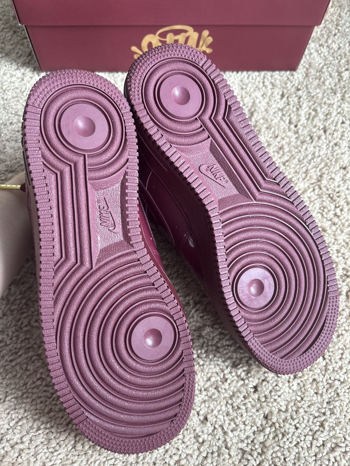 Syna World Nike Syna Central Cee EU exclusive Air Force 1 Burgundy 8us Size US 8 / EU 41 - 5 Thumbnail