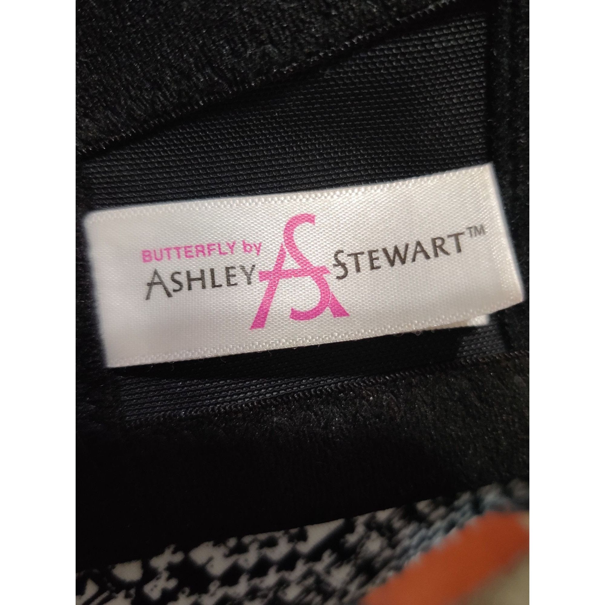 Other Butterfly Ashley Stewart Bra 40DDD Black White Plus Size Ful Size ONE SIZE - 5 Thumbnail