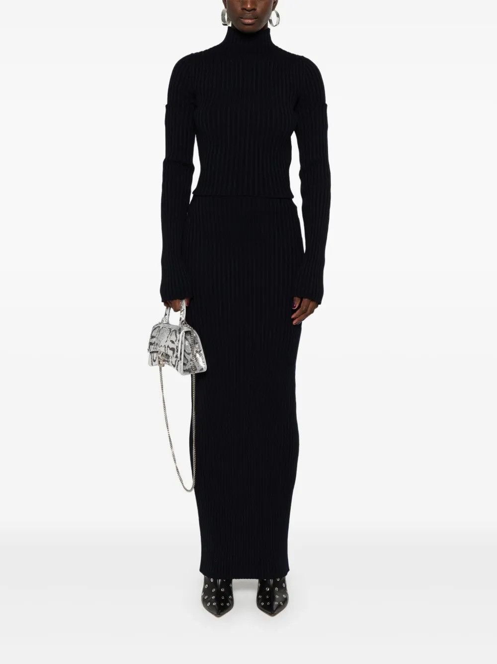 Balenciaga o1y0625 Turtleneck Sweater in Black Size M / US 6-8 / IT 42-44 - 5 Thumbnail