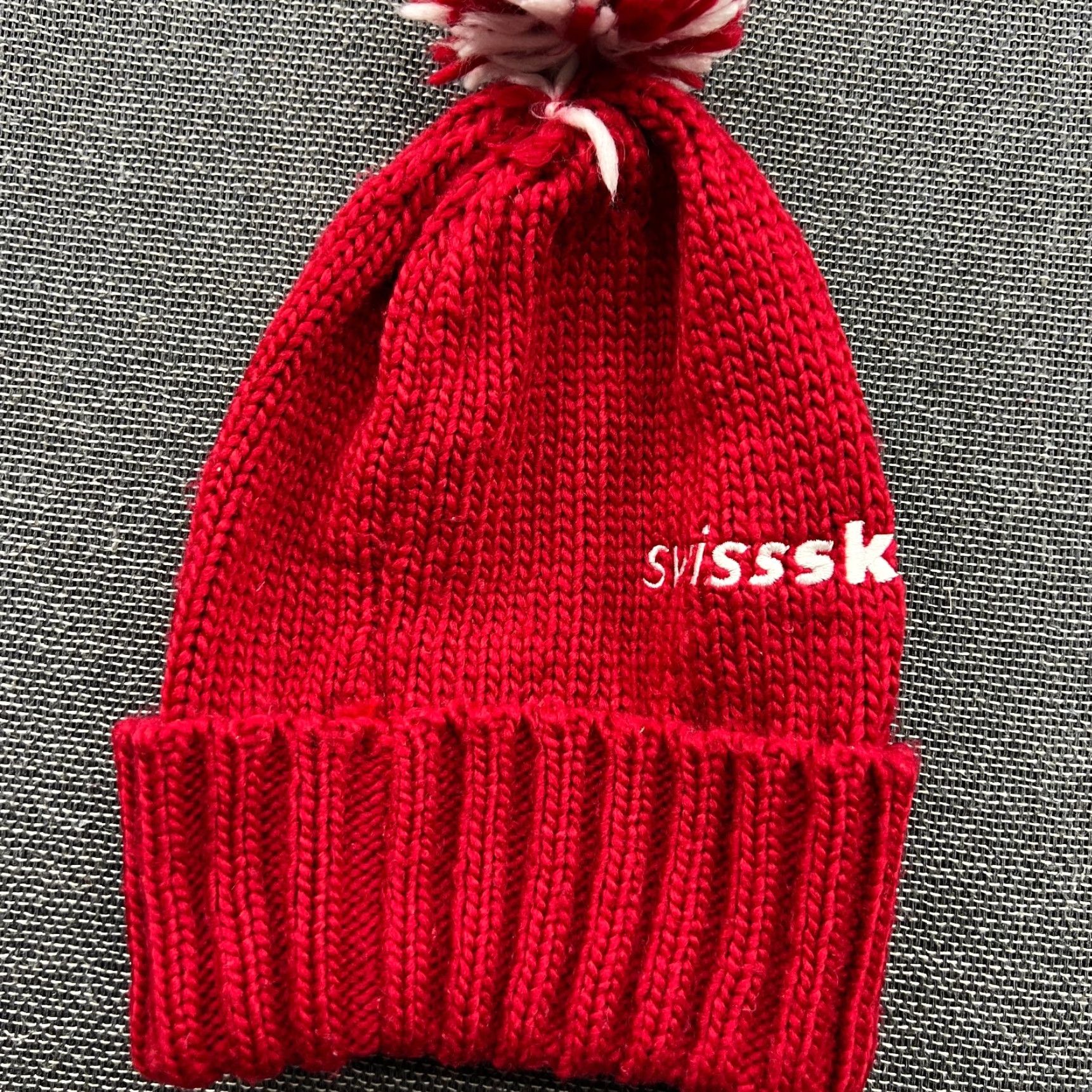 Vintage VINTAGE Weidmann Switzerland Ski Beanie Hat Unisex Adults One Size Red Cuffed Flag Size ONE SIZE - 4 Thumbnail