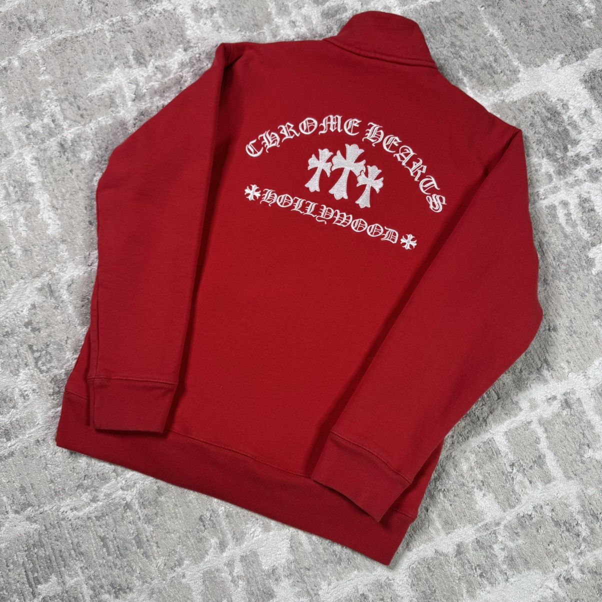 Chrome Hearts King taco triple cross embroidered quarter zip pullover Size US M / EU 48-50 / 2 - 2 Thumbnail