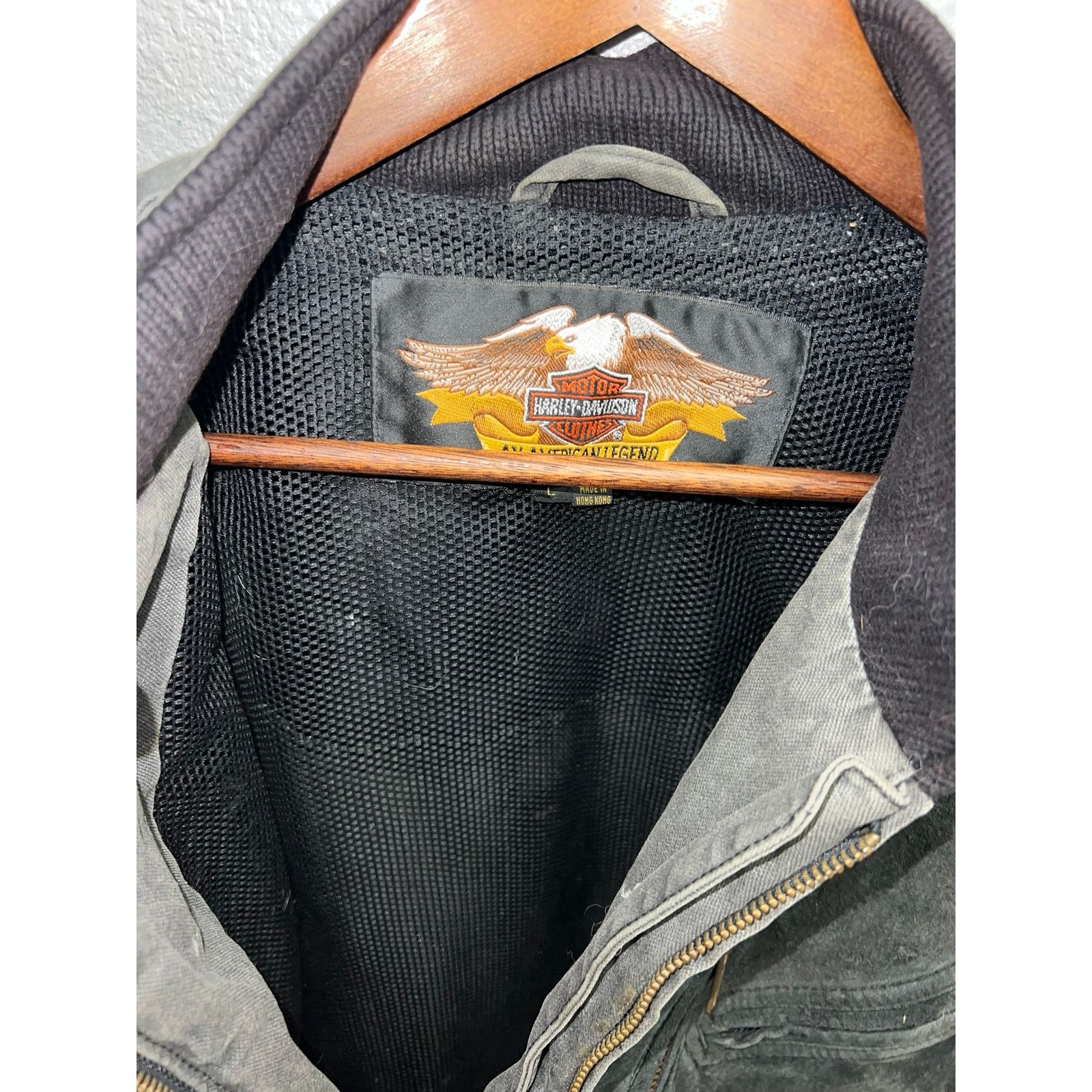 Harley Davidson Vintage Womens Harley Davidson Jacket Suede Leather 90s L Size L / US 10 / IT 46 - 8 Thumbnail