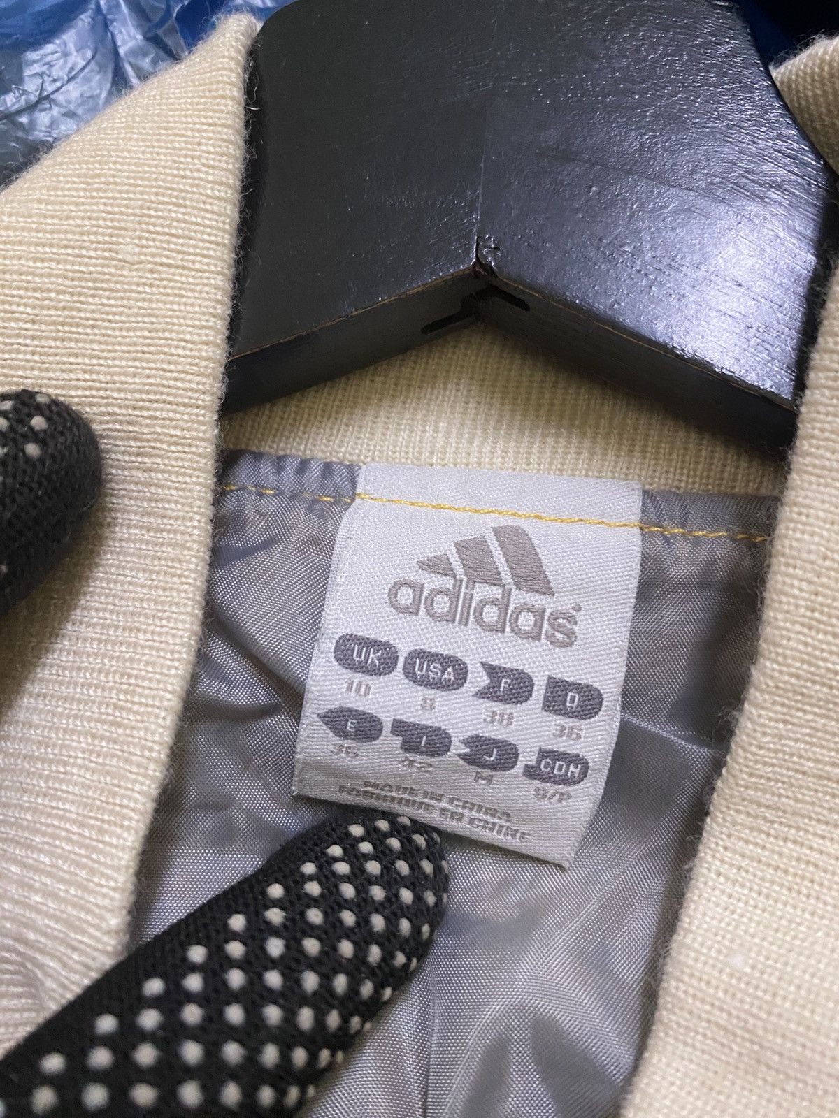 Adidas Vintage Adidas Sample Yellow Houndstooth Track Jacket Size US XS / EU 42 / 0 - 9 Thumbnail
