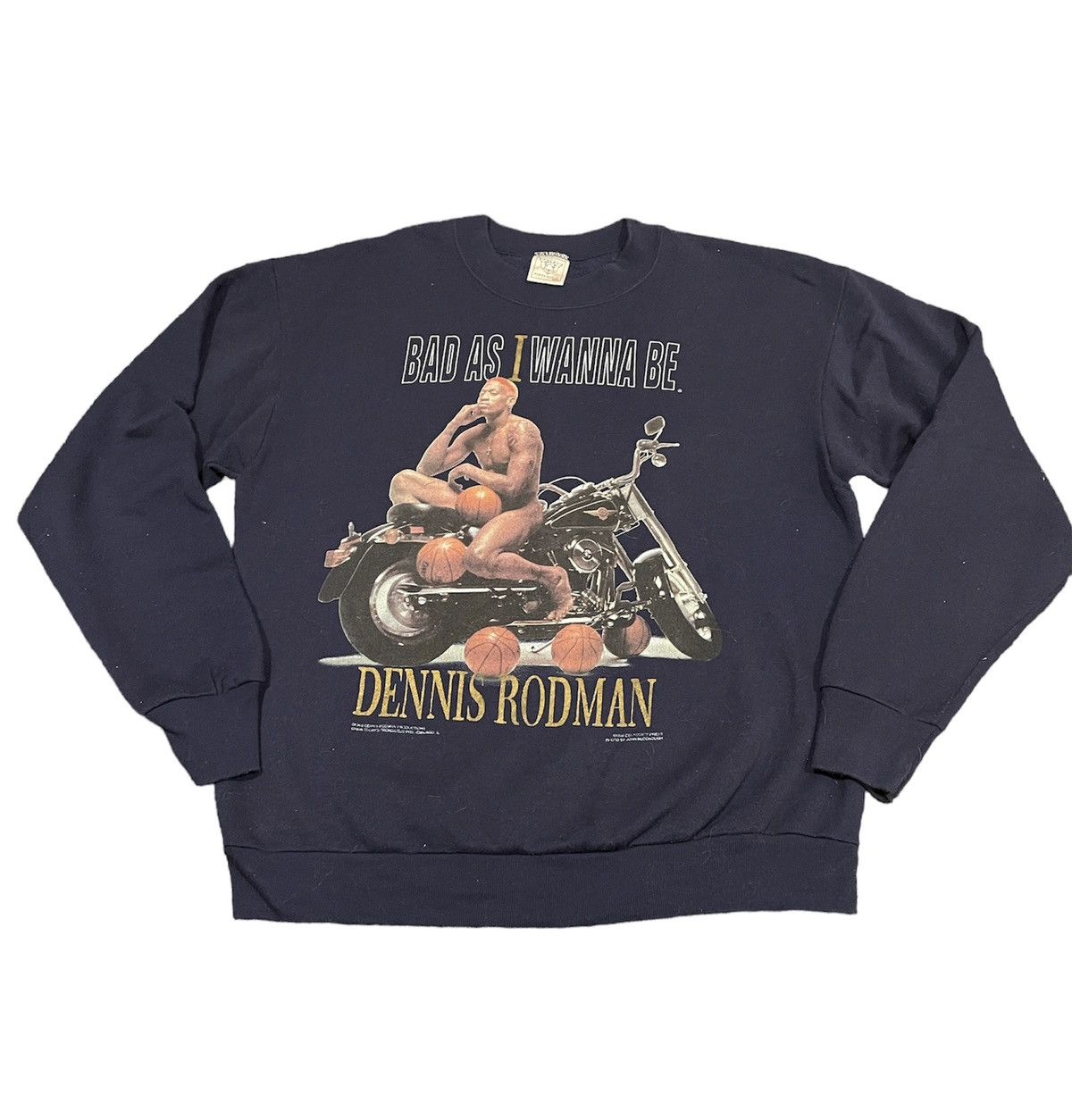 Vintage Dennis Rodman 1996 Saeatshirt “Bad As I wanna Be”